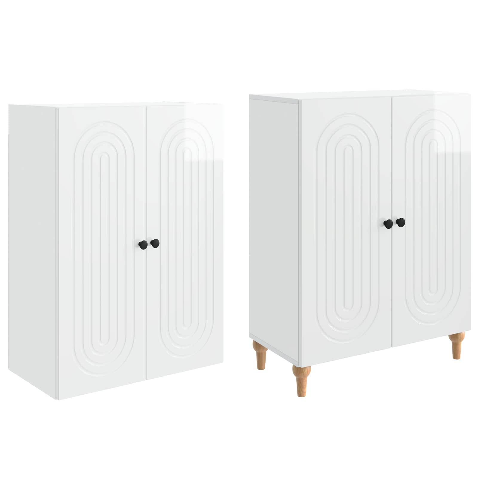 Σέτ Ντουλαπιών 2 pcs 66 x 34,5 x 90 εκ Επεξεργασμένο Ξύλο - Pakobazaar