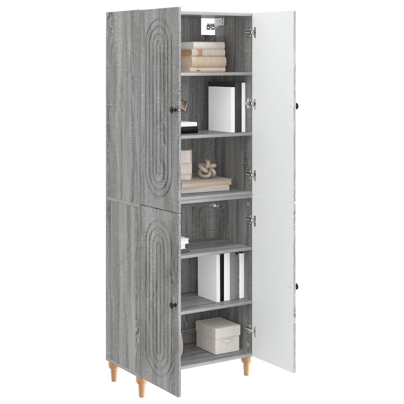 Σέτ Ντουλαπιών 2 pcs 66 x 34,5 x 90 εκ Επεξεργασμένο Ξύλο - Pakobazaar