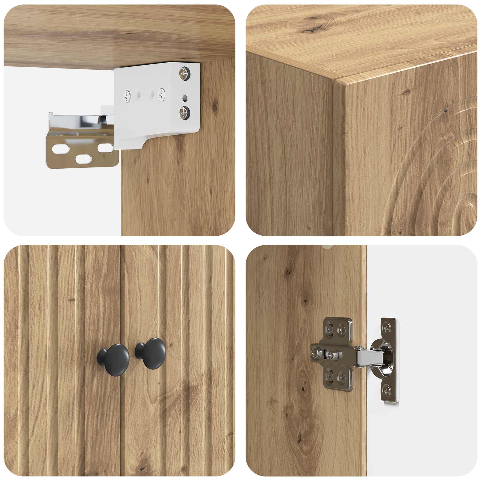 Σέτ Ντουλαπιών 2 pcs 66 x 34,5 x 90 εκ Επεξεργασμένο Ξύλο - Pakobazaar