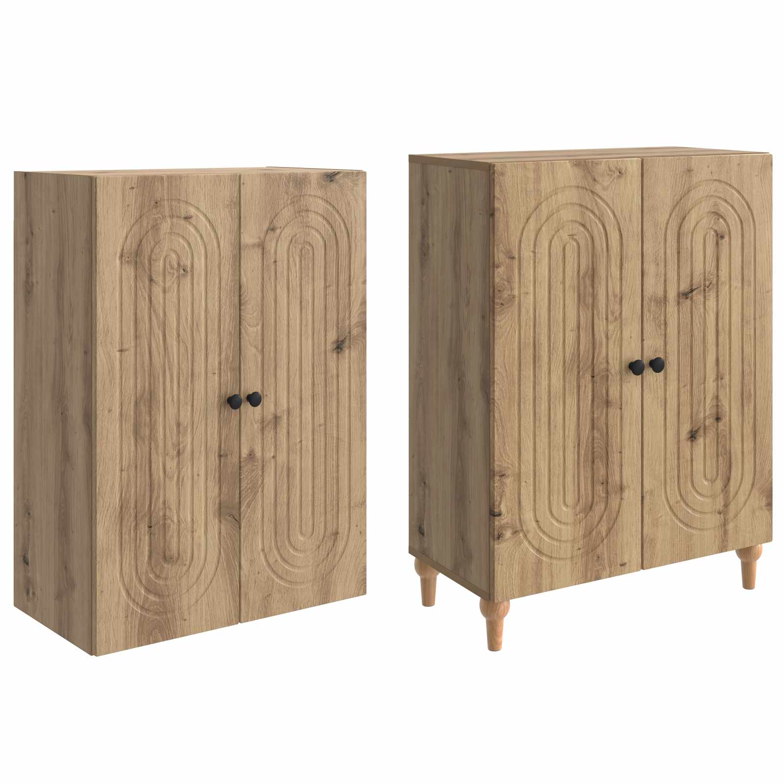Σέτ Ντουλαπιών 2 pcs 66 x 34,5 x 90 εκ Επεξεργασμένο Ξύλο - Pakobazaar
