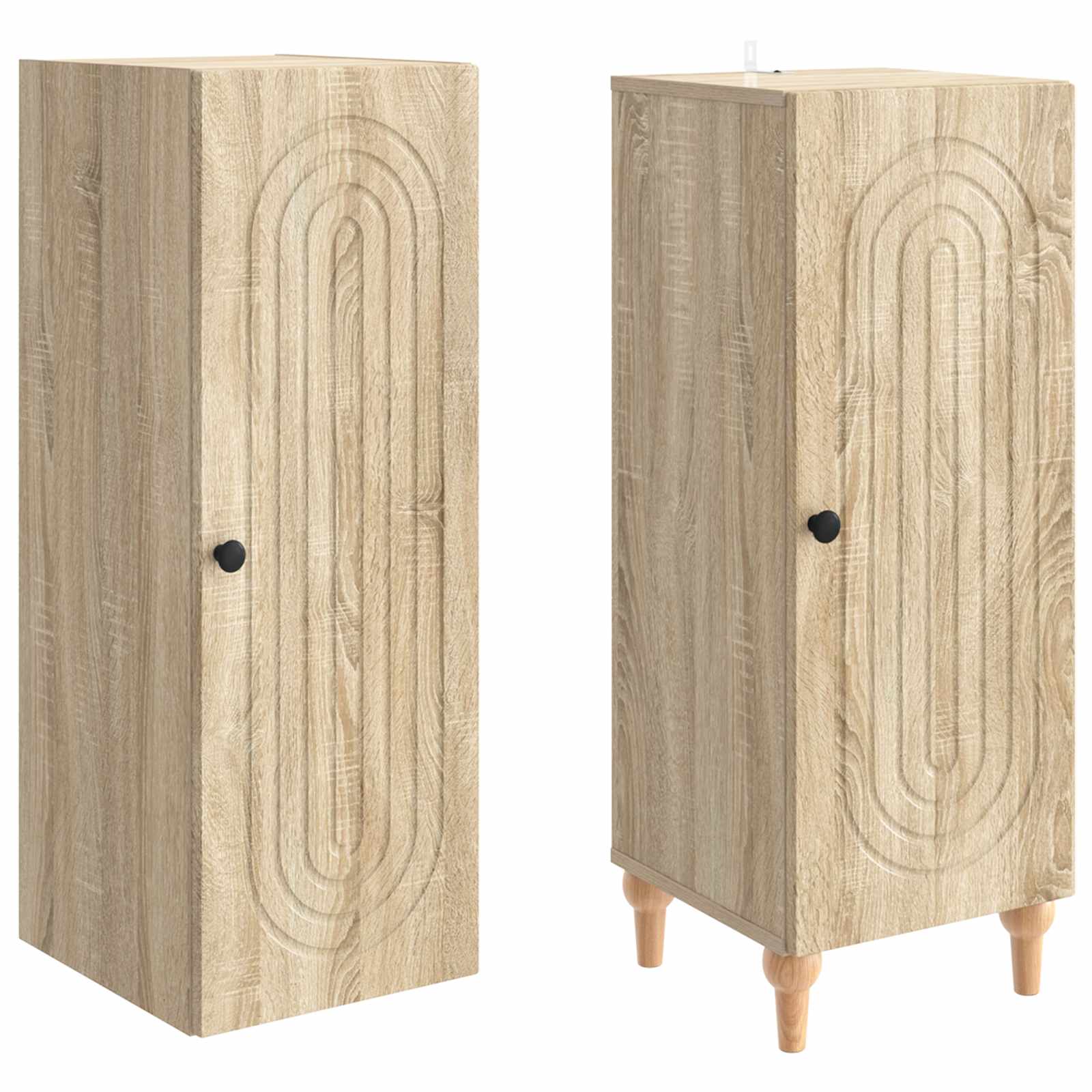 Σέτ Ντουλαπιών 2 pcs Sonoma Δρυς Επεξεργασμένο Ξύλο - Pakobazaar