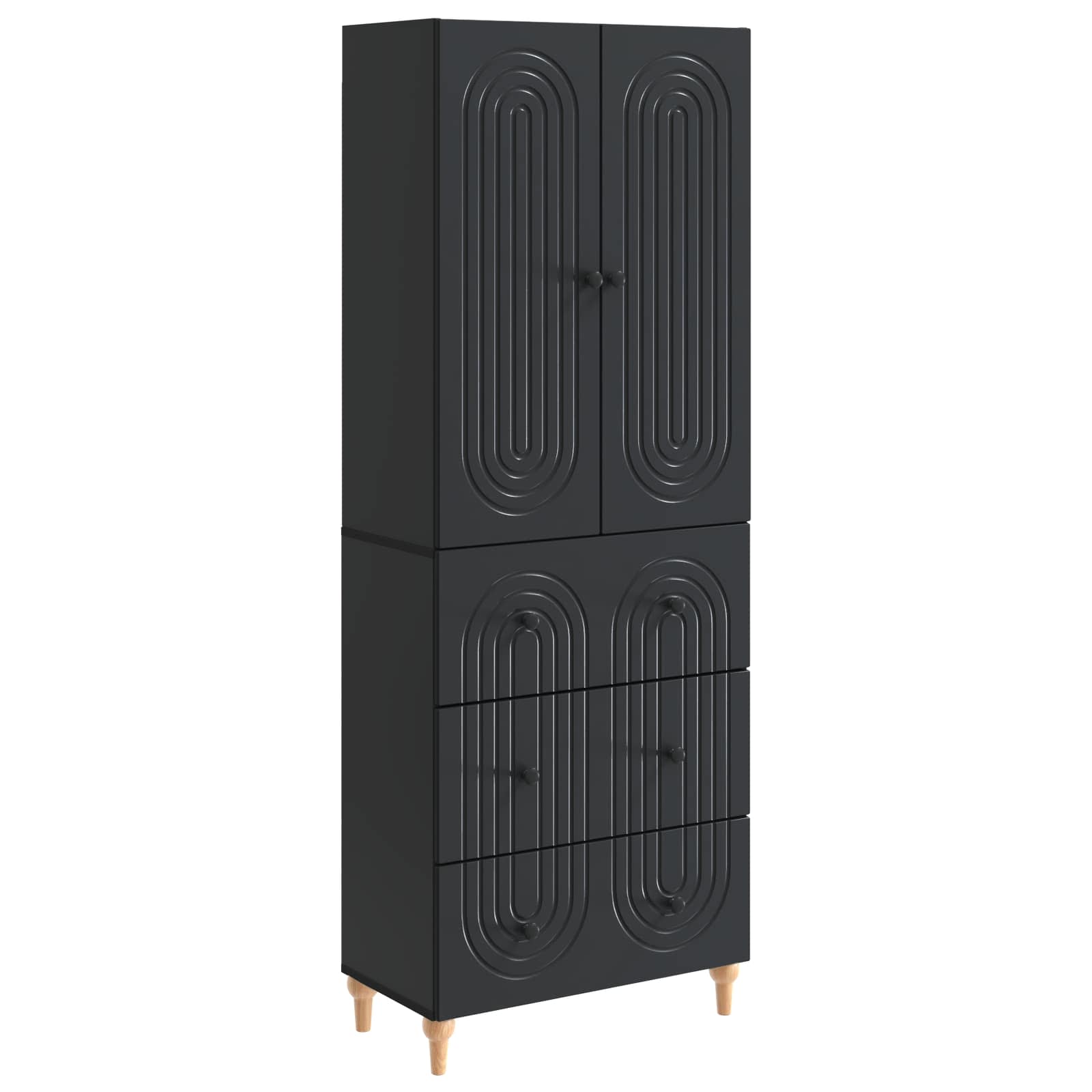 Σέτ Ντουλαπιών 2 pcs 66 x 34,5 x 90 εκ Επεξεργασμένο Ξύλο - Pakobazaar
