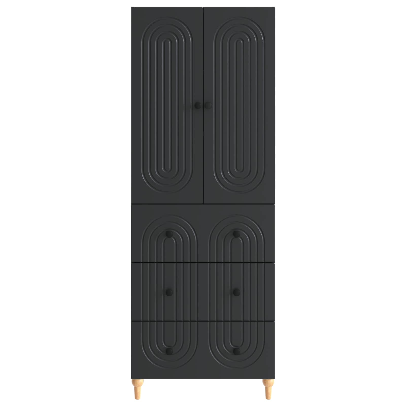 Σέτ Ντουλαπιών 2 pcs 66 x 34,5 x 90 εκ Επεξεργασμένο Ξύλο - Pakobazaar