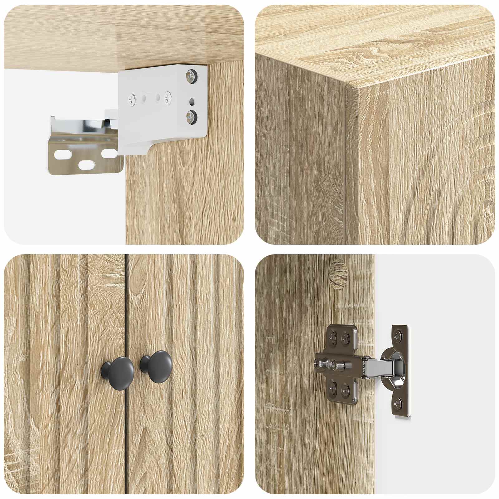 Σέτ Ντουλαπιών 2 pcs 66 x 34,5 x 90 εκ Επεξεργασμένο Ξύλο - Pakobazaar