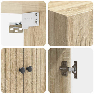 Σέτ Ντουλαπιών 2 pcs 66 x 34,5 x 90 εκ Επεξεργασμένο Ξύλο - Pakobazaar