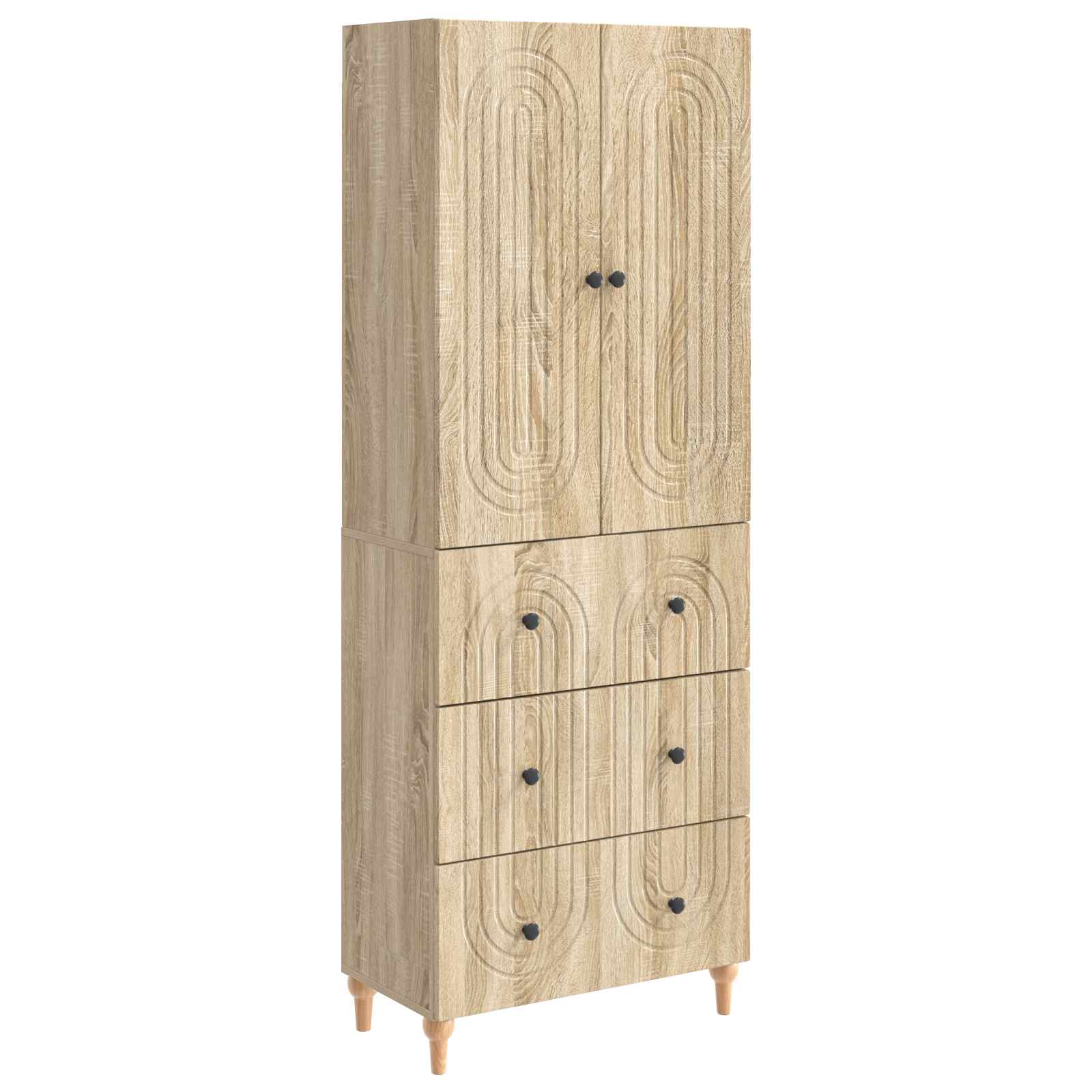 Σέτ Ντουλαπιών 2 pcs 66 x 34,5 x 90 εκ Επεξεργασμένο Ξύλο - Pakobazaar