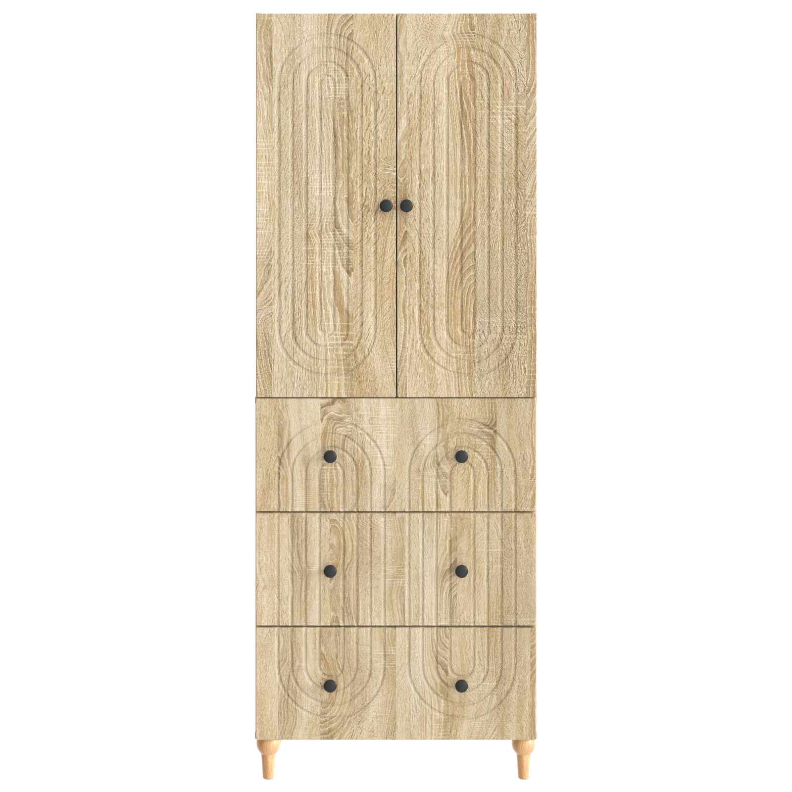 Σέτ Ντουλαπιών 2 pcs 66 x 34,5 x 90 εκ Επεξεργασμένο Ξύλο - Pakobazaar