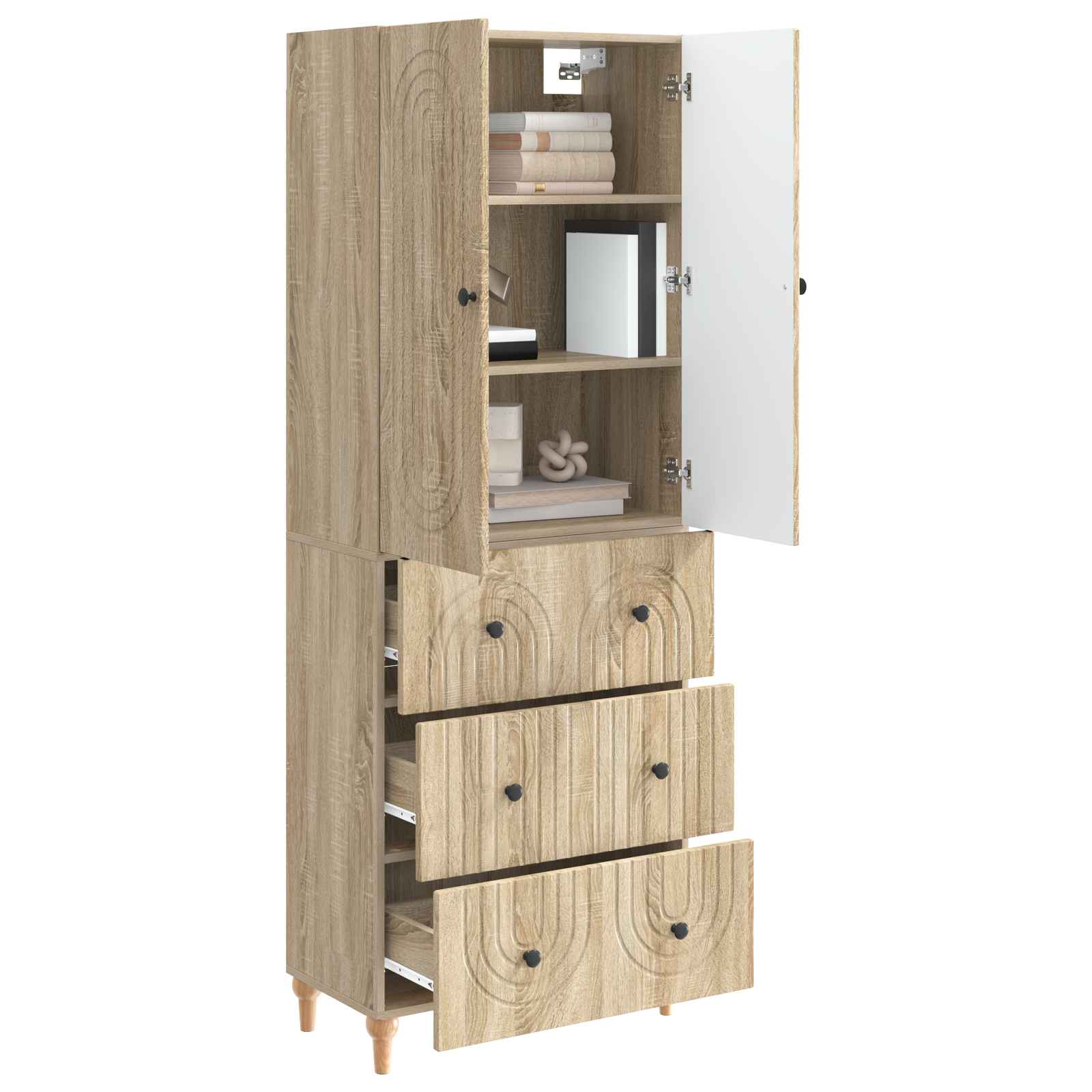 Σέτ Ντουλαπιών 2 pcs 66 x 34,5 x 90 εκ Επεξεργασμένο Ξύλο - Pakobazaar