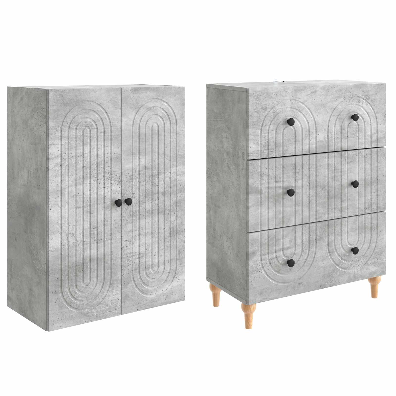 Σέτ Ντουλαπιών 2 pcs 66 x 34,5 x 90 εκ Επεξεργασμένο Ξύλο - Pakobazaar