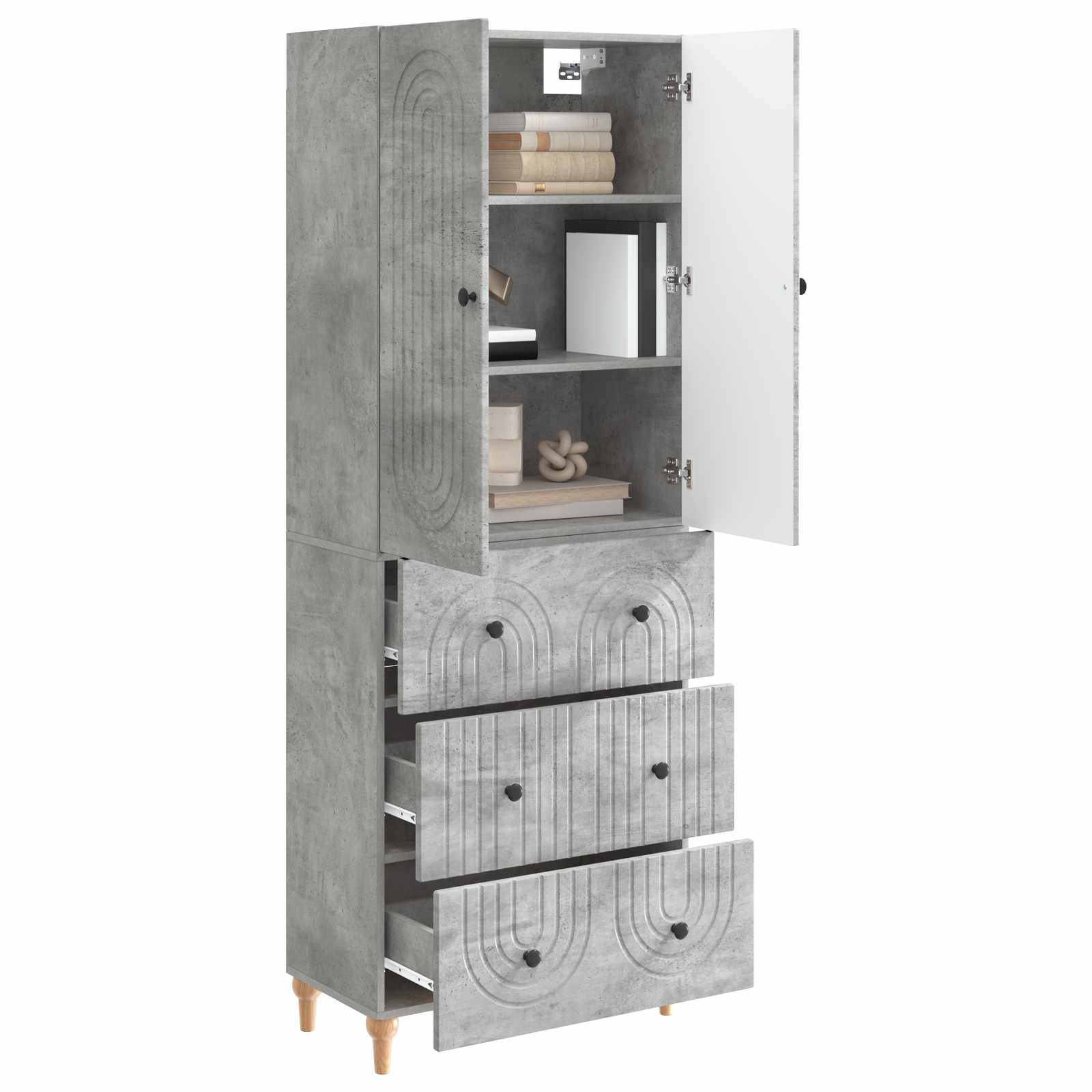 Σέτ Ντουλαπιών 2 pcs 66 x 34,5 x 90 εκ Επεξεργασμένο Ξύλο - Pakobazaar
