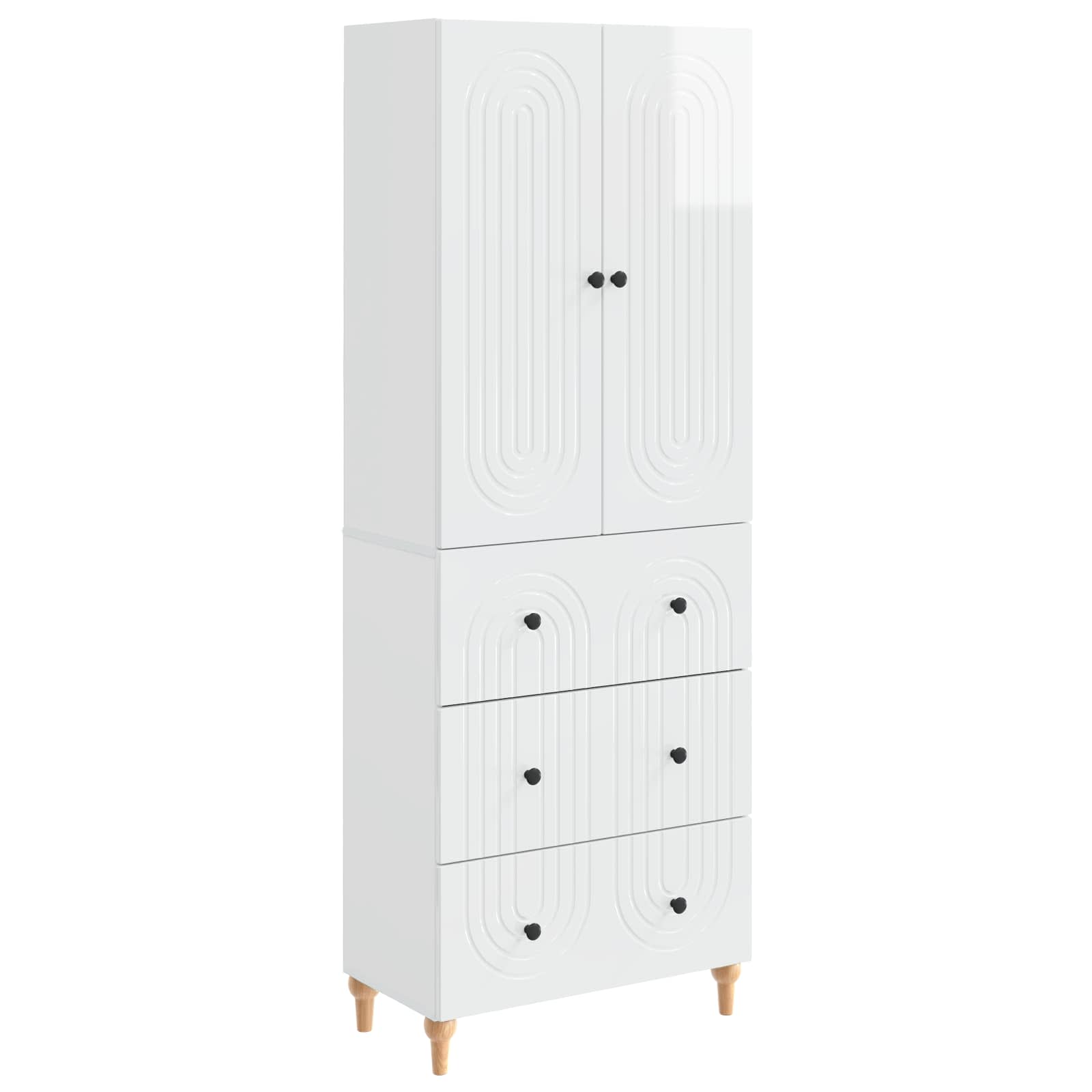 Σέτ Ντουλαπιών 2 pcs 66 x 34,5 x 90 εκ Επεξεργασμένο Ξύλο - Pakobazaar