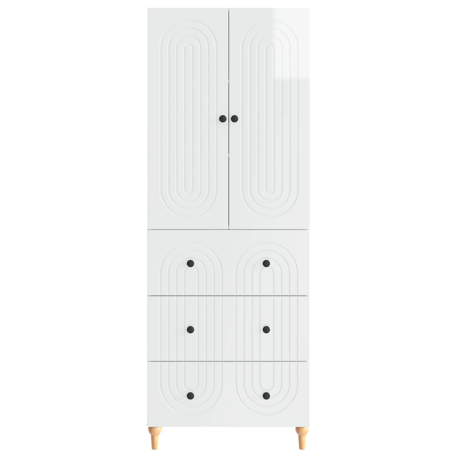 Σέτ Ντουλαπιών 2 pcs 66 x 34,5 x 90 εκ Επεξεργασμένο Ξύλο - Pakobazaar