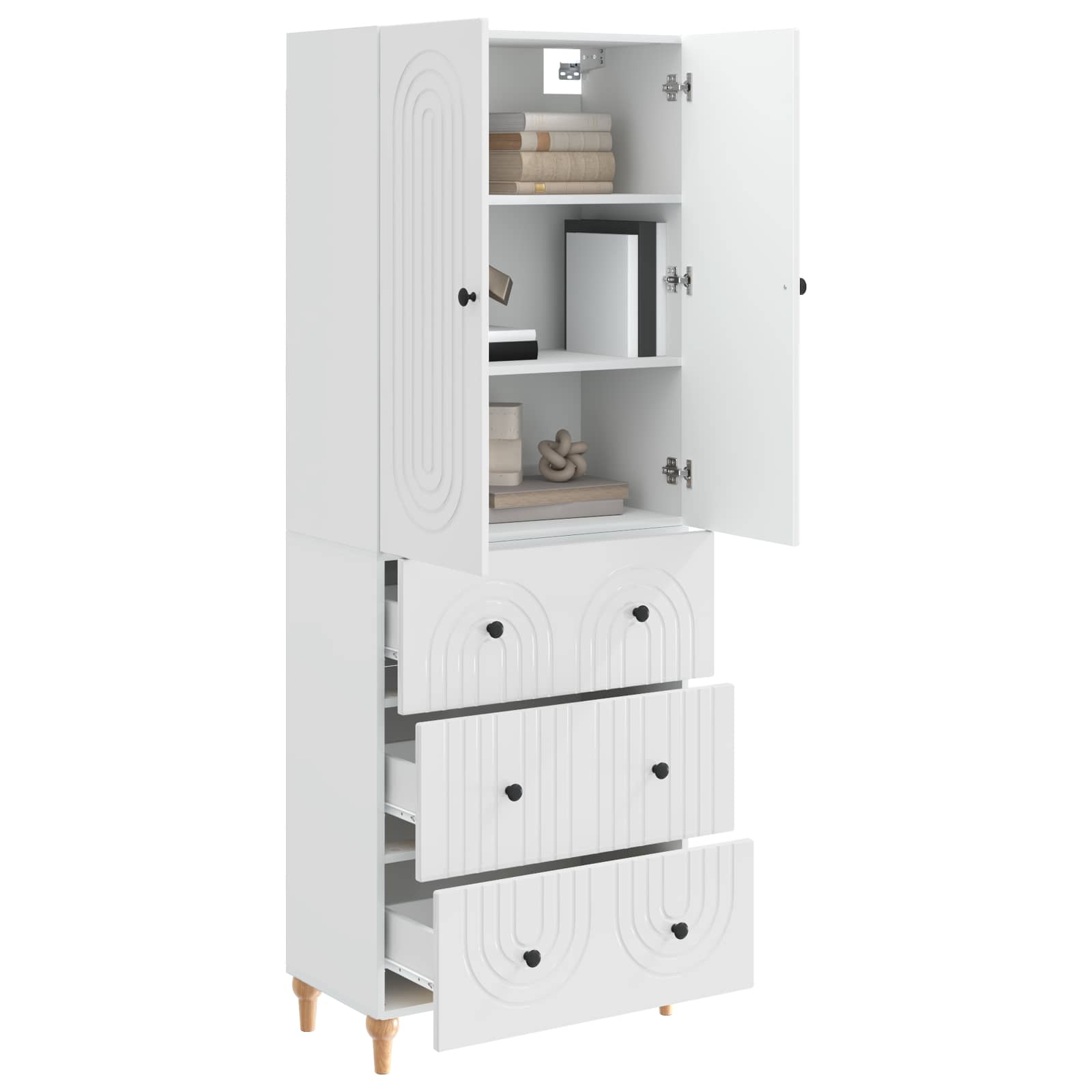 Σέτ Ντουλαπιών 2 pcs 66 x 34,5 x 90 εκ Επεξεργασμένο Ξύλο - Pakobazaar