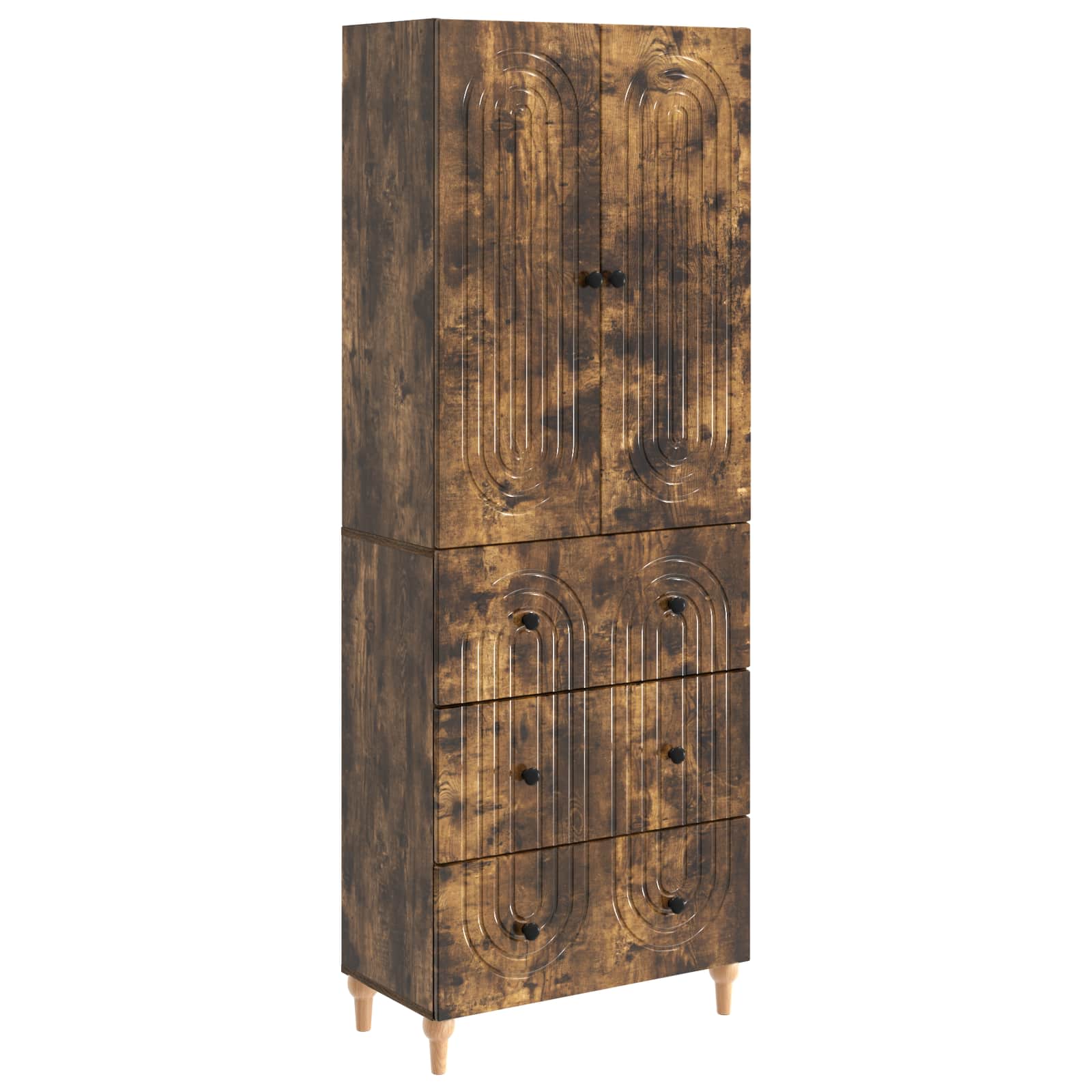 Σέτ Ντουλαπιών 2 pcs 66 x 34,5 x 90 εκ Επεξεργασμένο Ξύλο - Pakobazaar