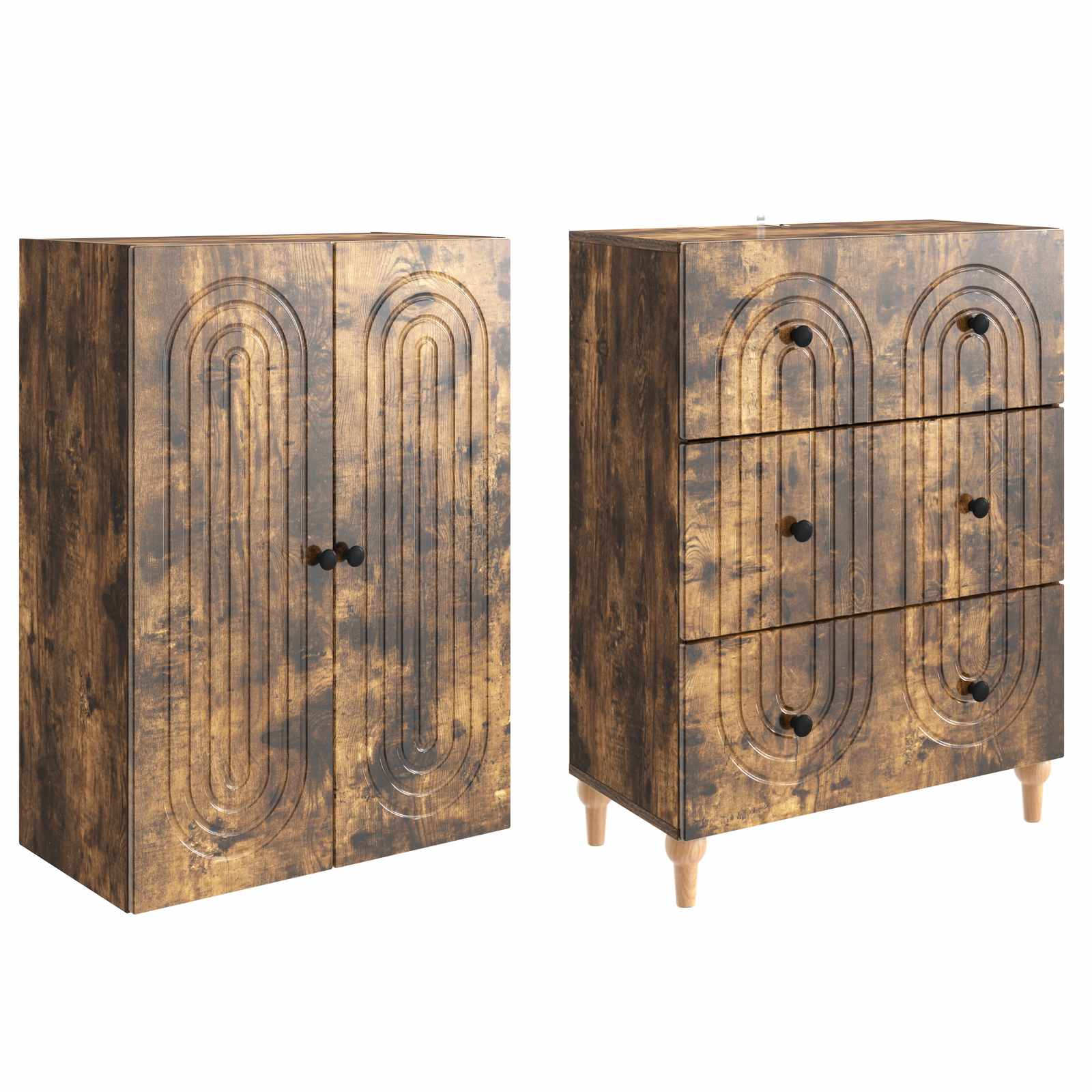 Σέτ Ντουλαπιών 2 pcs 66 x 34,5 x 90 εκ Επεξεργασμένο Ξύλο - Pakobazaar