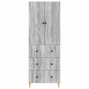 Σέτ Ντουλαπιών 2 pcs Γκρι Sonoma 66 x 34,5 x 90 εκ - Pakobazaar