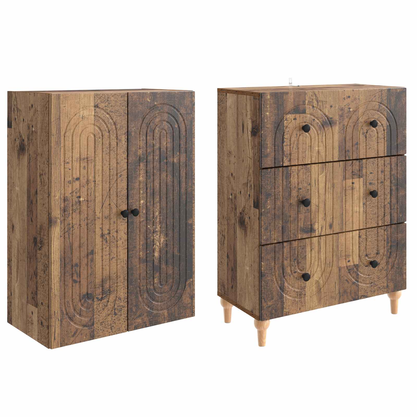 Σέτ Ντουλαπιών 2 pcs 66 x 34,5 x 90 εκ Επεξεργασμένο Ξύλο - Pakobazaar