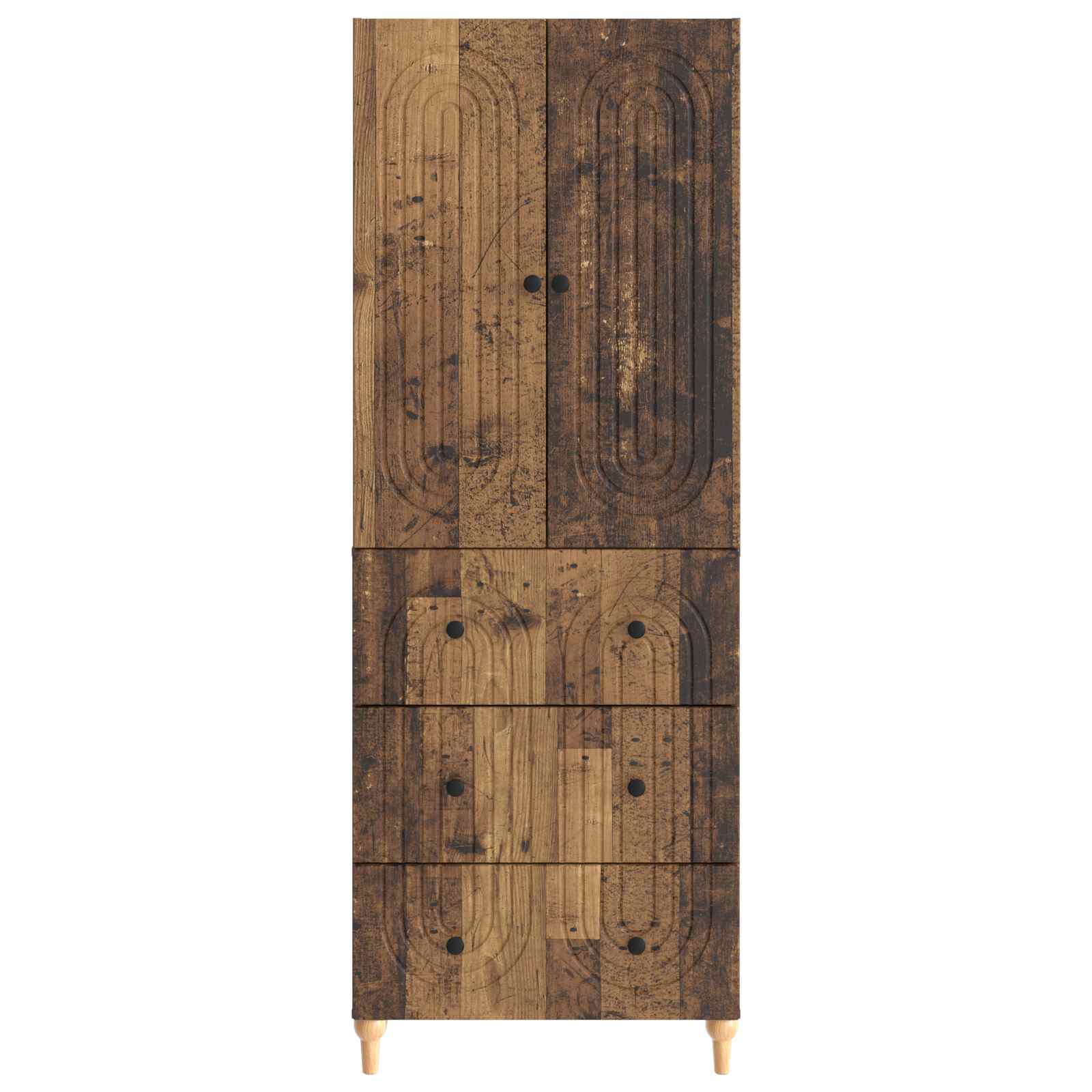 Σέτ Ντουλαπιών 2 pcs 66 x 34,5 x 90 εκ Επεξεργασμένο Ξύλο - Pakobazaar