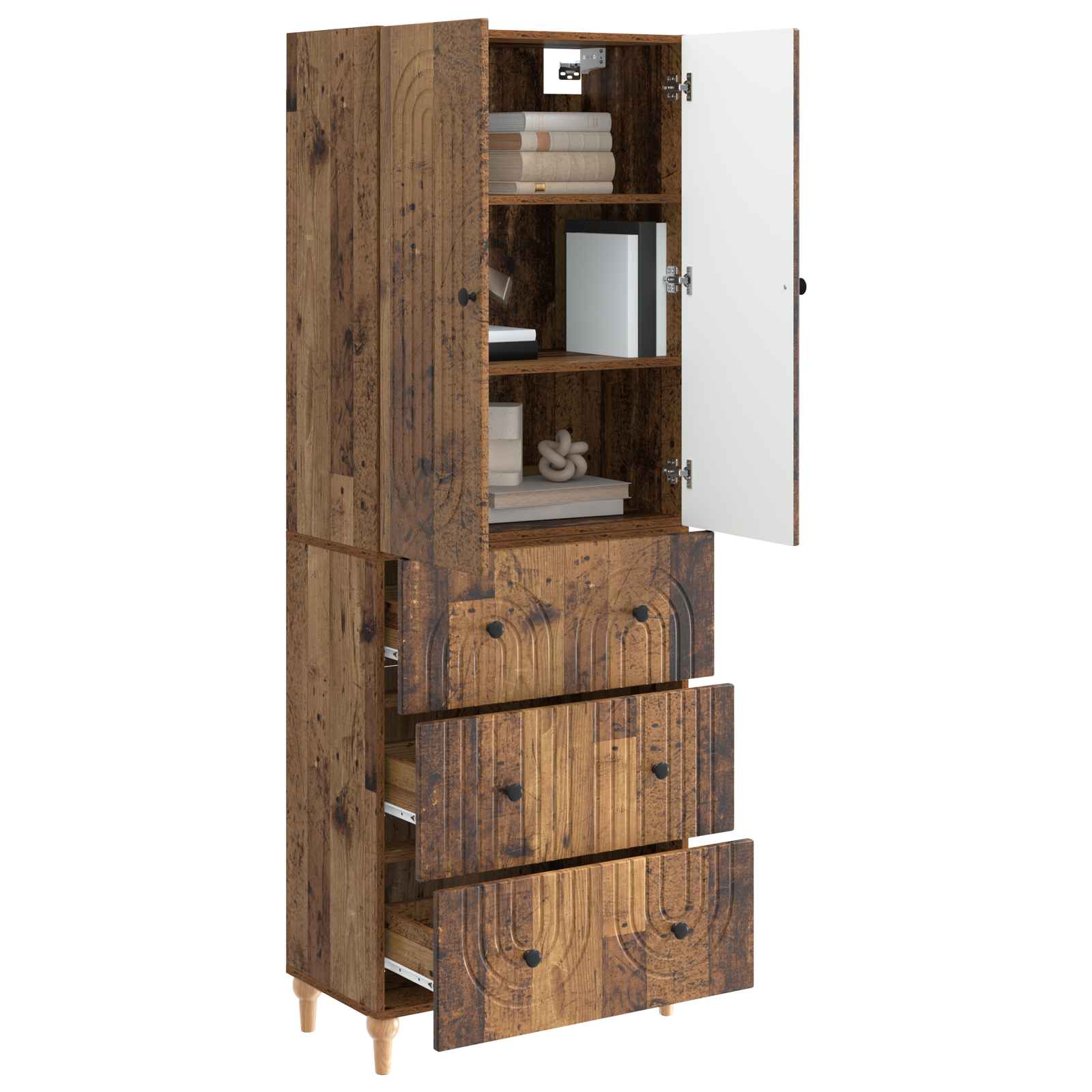 Σέτ Ντουλαπιών 2 pcs 66 x 34,5 x 90 εκ Επεξεργασμένο Ξύλο - Pakobazaar