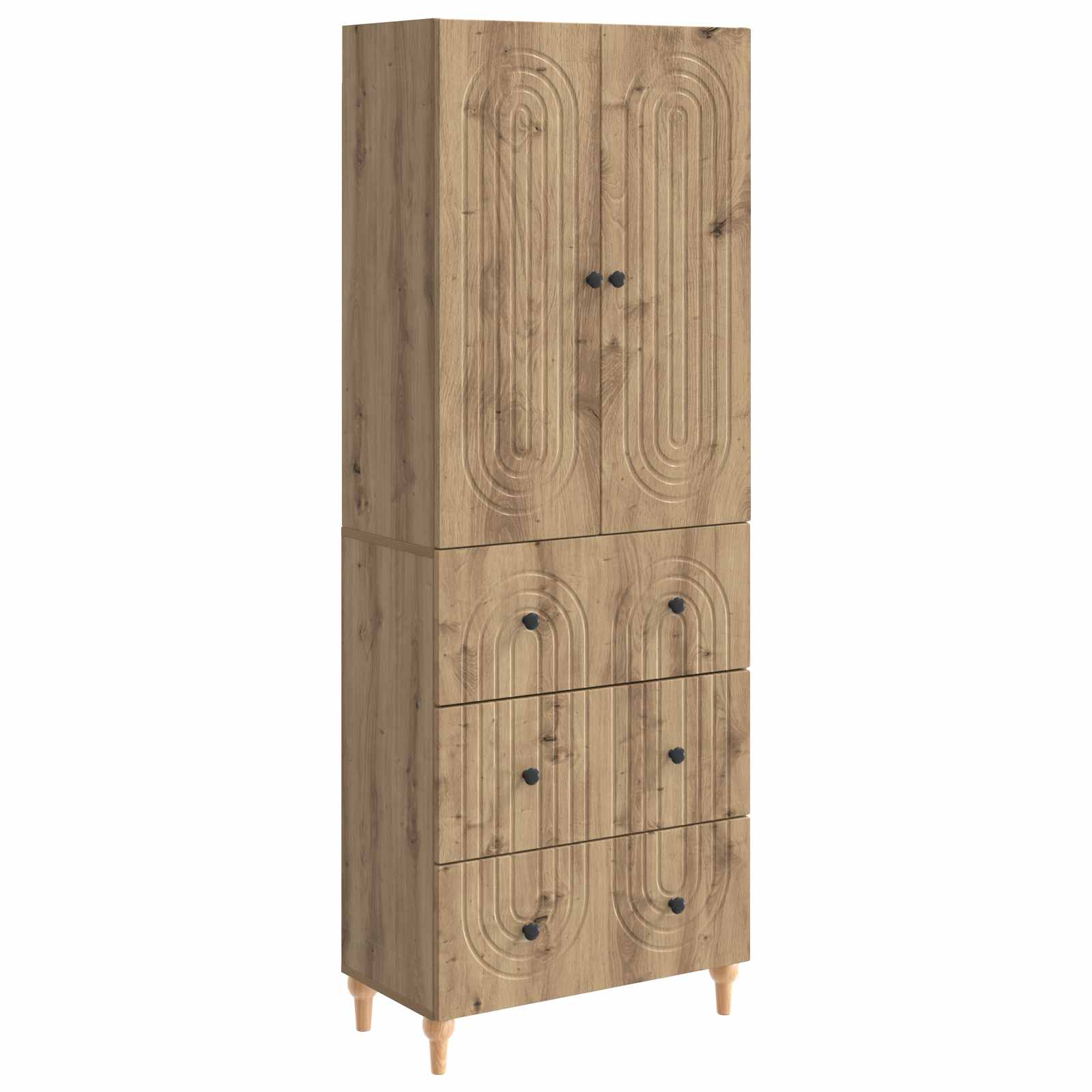Σέτ Ντουλαπιών 2 pcs 66 x 34,5 x 90 εκ Επεξεργασμένο Ξύλο - Pakobazaar