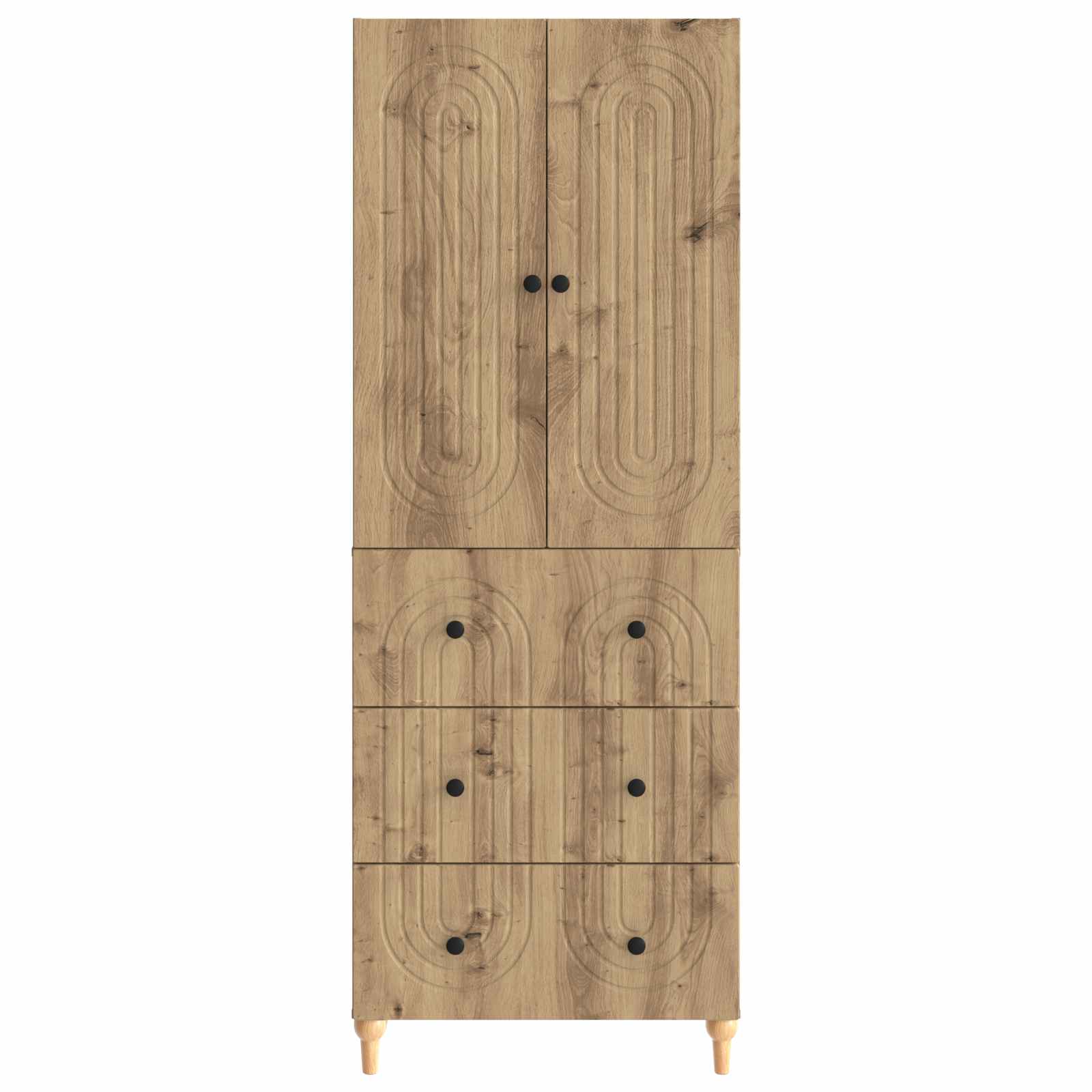 Σέτ Ντουλαπιών 2 pcs 66 x 34,5 x 90 εκ Επεξεργασμένο Ξύλο - Pakobazaar