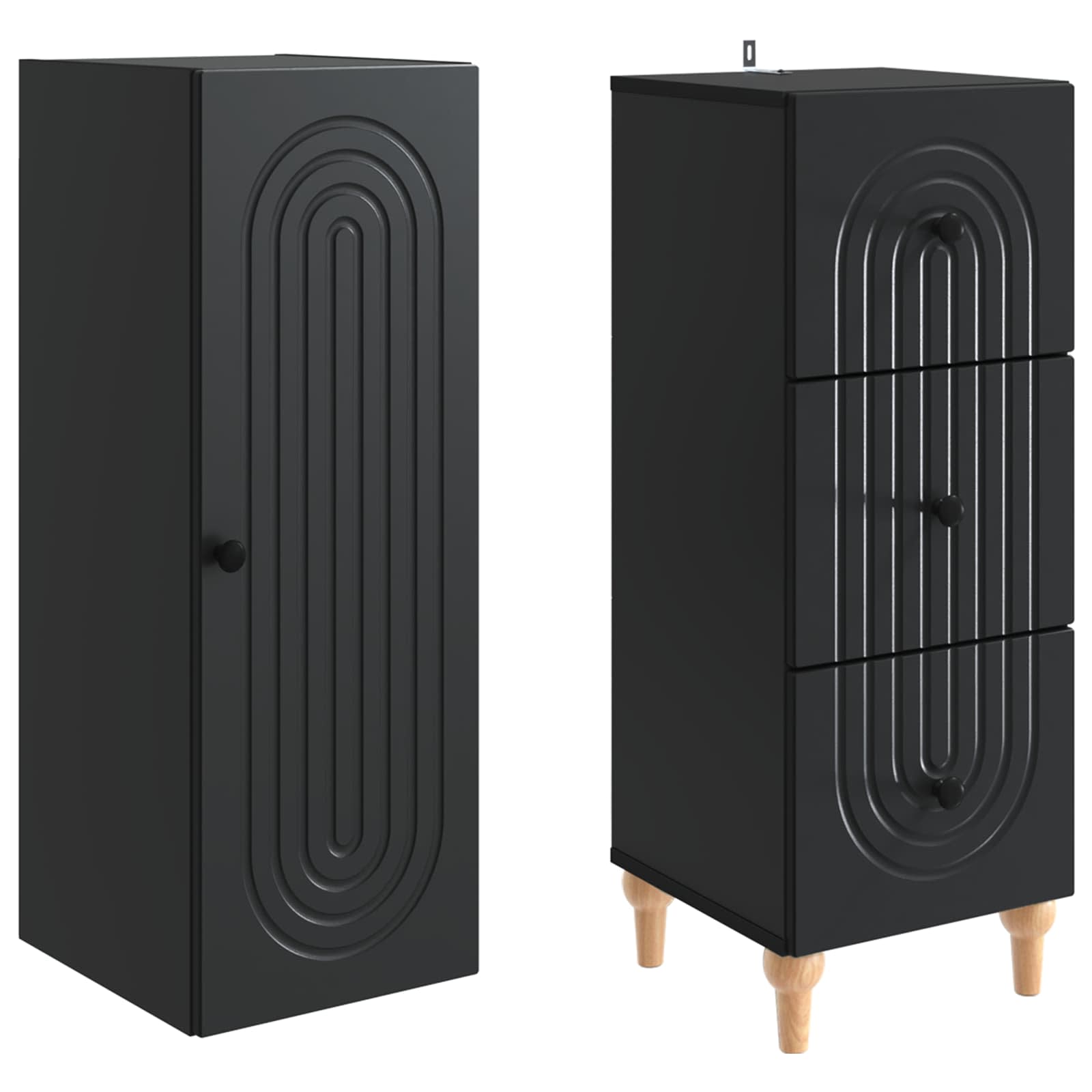 Σέτ Ντουλαπιών 2 pcs 33 x 34,5 x 90 εκ Επεξεργασμένο Ξύλο - Pakobazaar