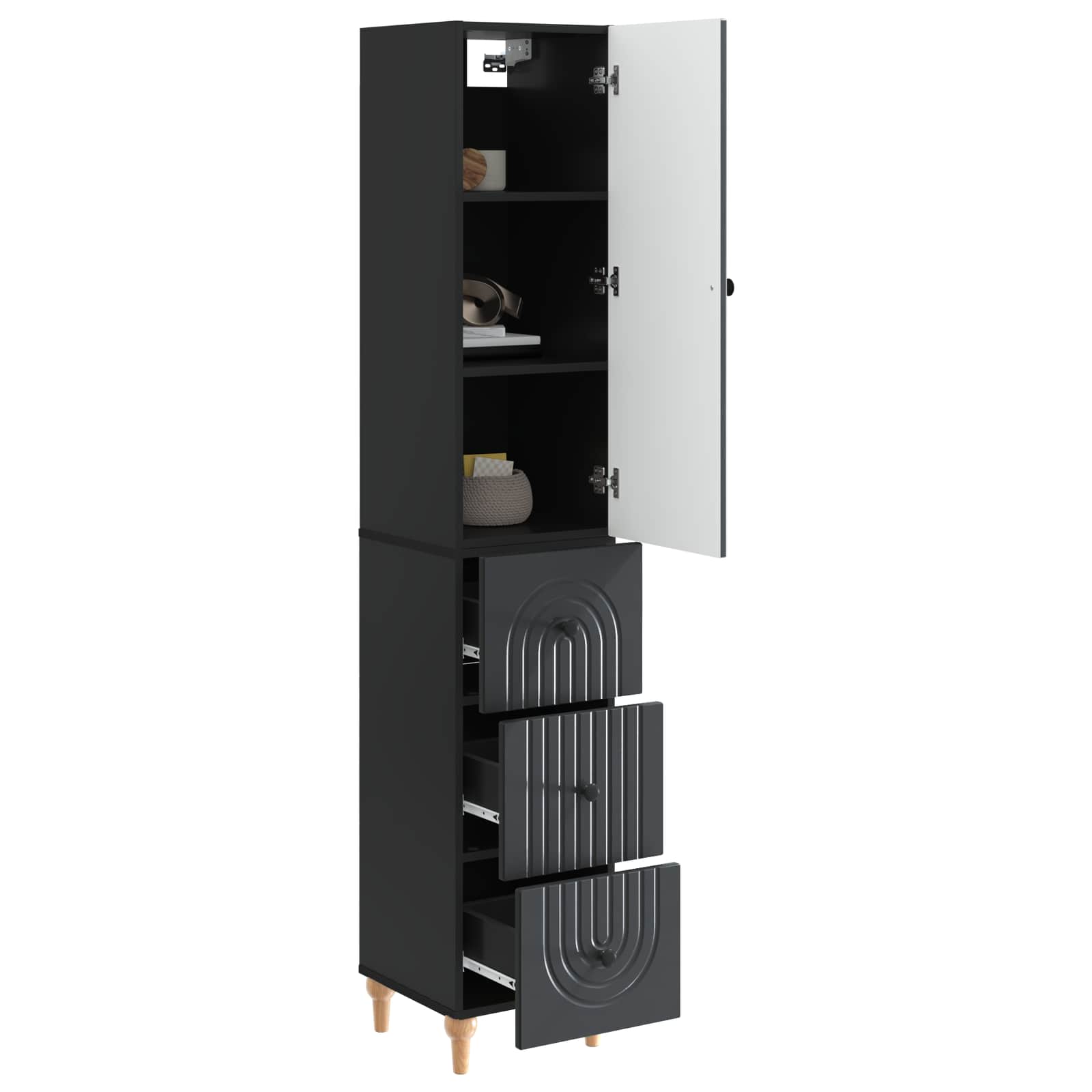 Σέτ Ντουλαπιών 2 pcs 33 x 34,5 x 90 εκ Επεξεργασμένο Ξύλο - Pakobazaar