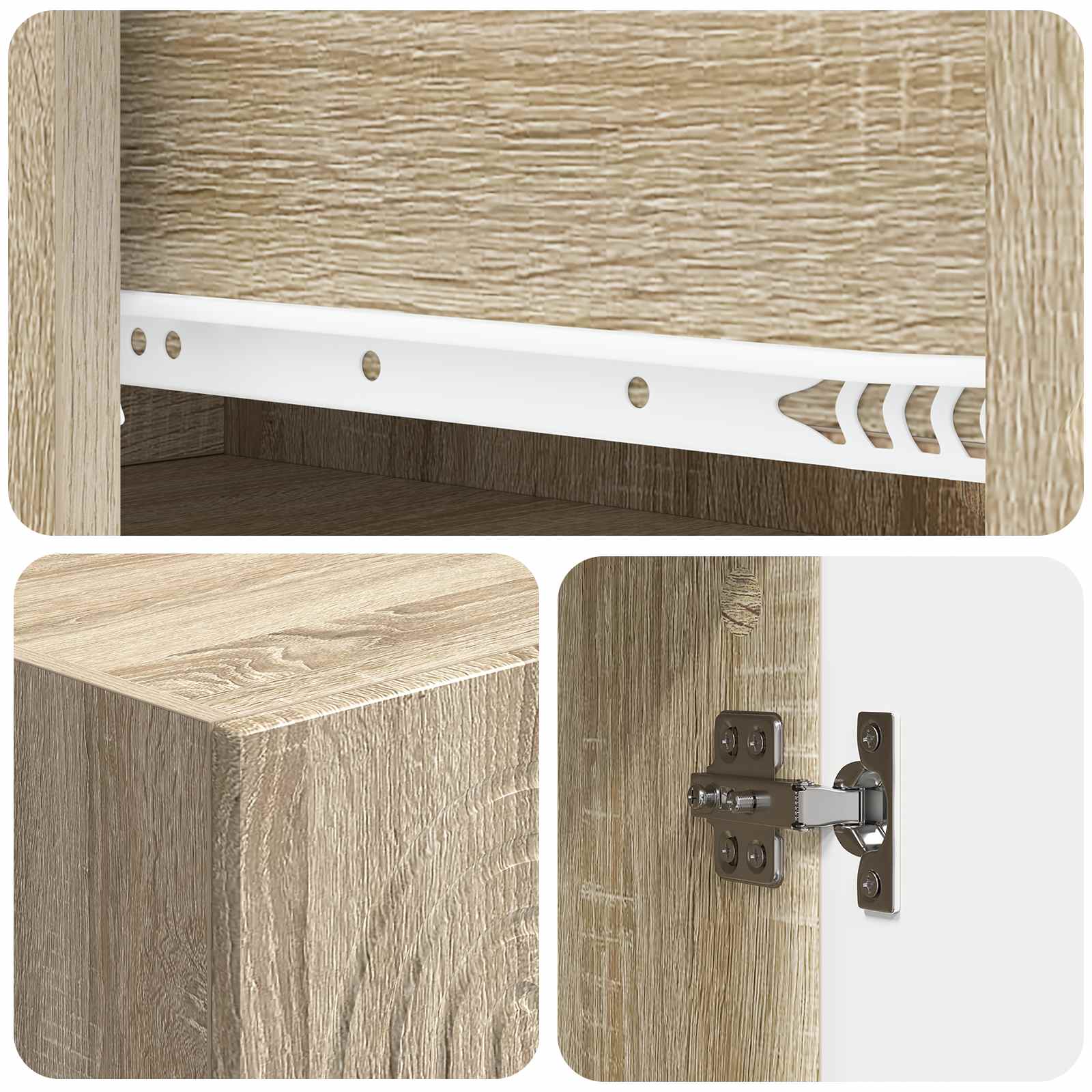 Σέτ Ντουλαπιών 2 pcs 33 x 34,5 x 90 εκ Επεξεργασμένο Ξύλο - Pakobazaar