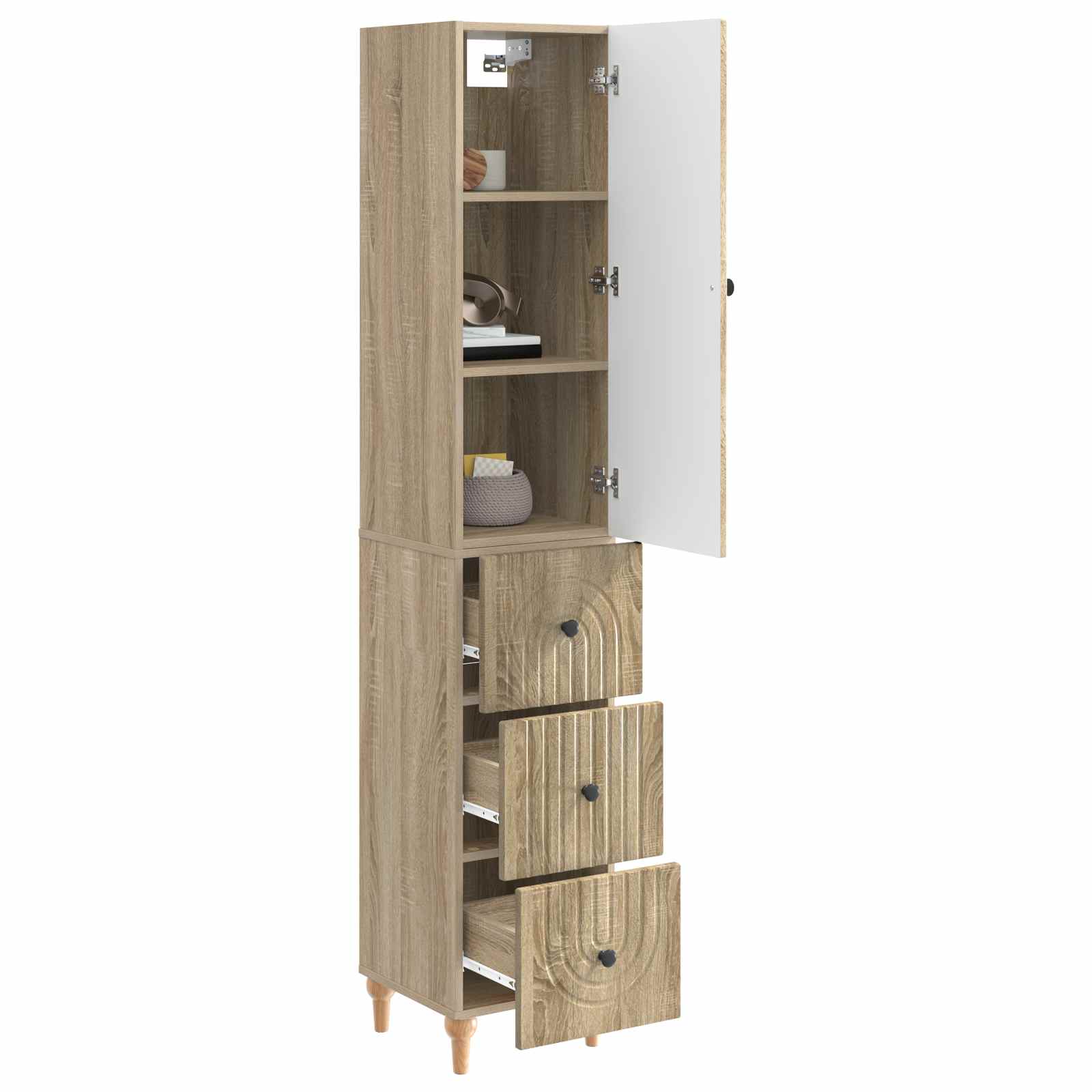 Σέτ Ντουλαπιών 2 pcs 33 x 34,5 x 90 εκ Επεξεργασμένο Ξύλο - Pakobazaar