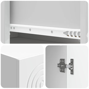 Σέτ Ντουλαπιών 2 pcs 33 x 34,5 x 90 εκ Επεξεργασμένο Ξύλο - Pakobazaar