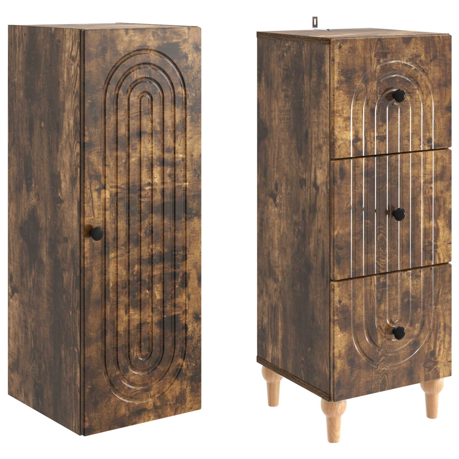 Σέτ Ντουλαπιών 2 pcs 33 x 34,5 x 90 εκ Επεξεργασμένο Ξύλο - Pakobazaar