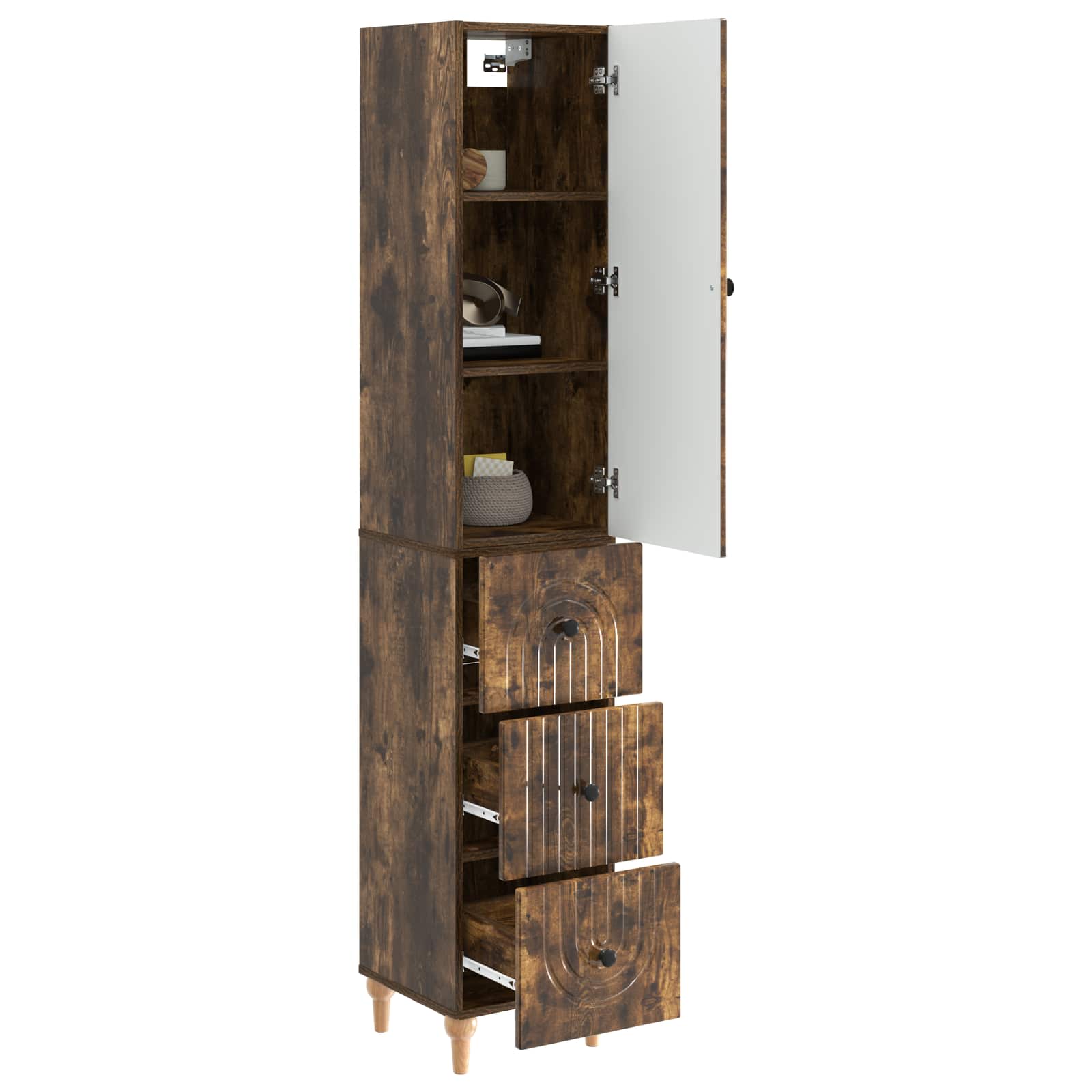 Σέτ Ντουλαπιών 2 pcs 33 x 34,5 x 90 εκ Επεξεργασμένο Ξύλο - Pakobazaar