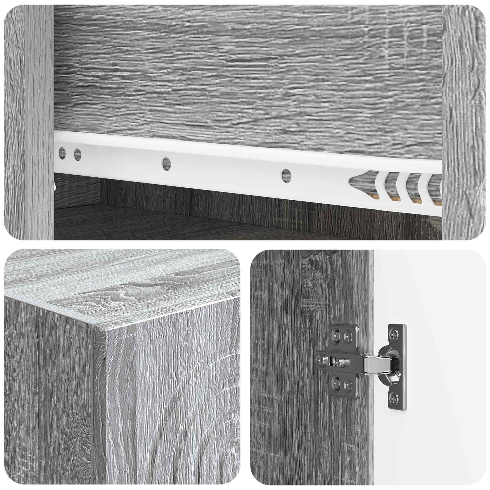 Σέτ Ντουλαπιών 2 pcs 33 x 34,5 x 90 εκ Επεξεργασμένο Ξύλο - Pakobazaar