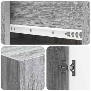 Σέτ Ντουλαπιών 2 pcs 33 x 34,5 x 90 εκ Επεξεργασμένο Ξύλο - Pakobazaar