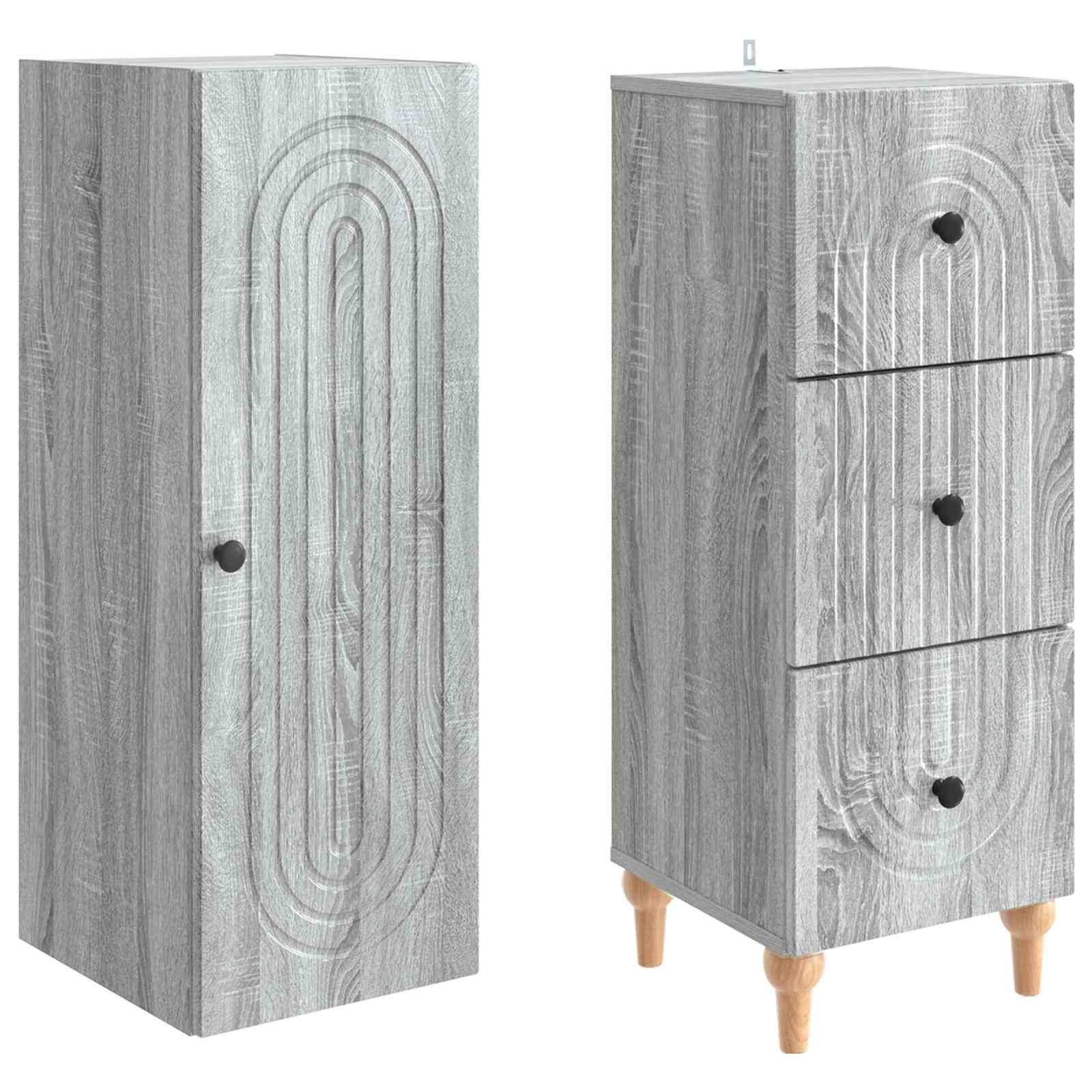 Σέτ Ντουλαπιών 2 pcs 33 x 34,5 x 90 εκ Επεξεργασμένο Ξύλο - Pakobazaar