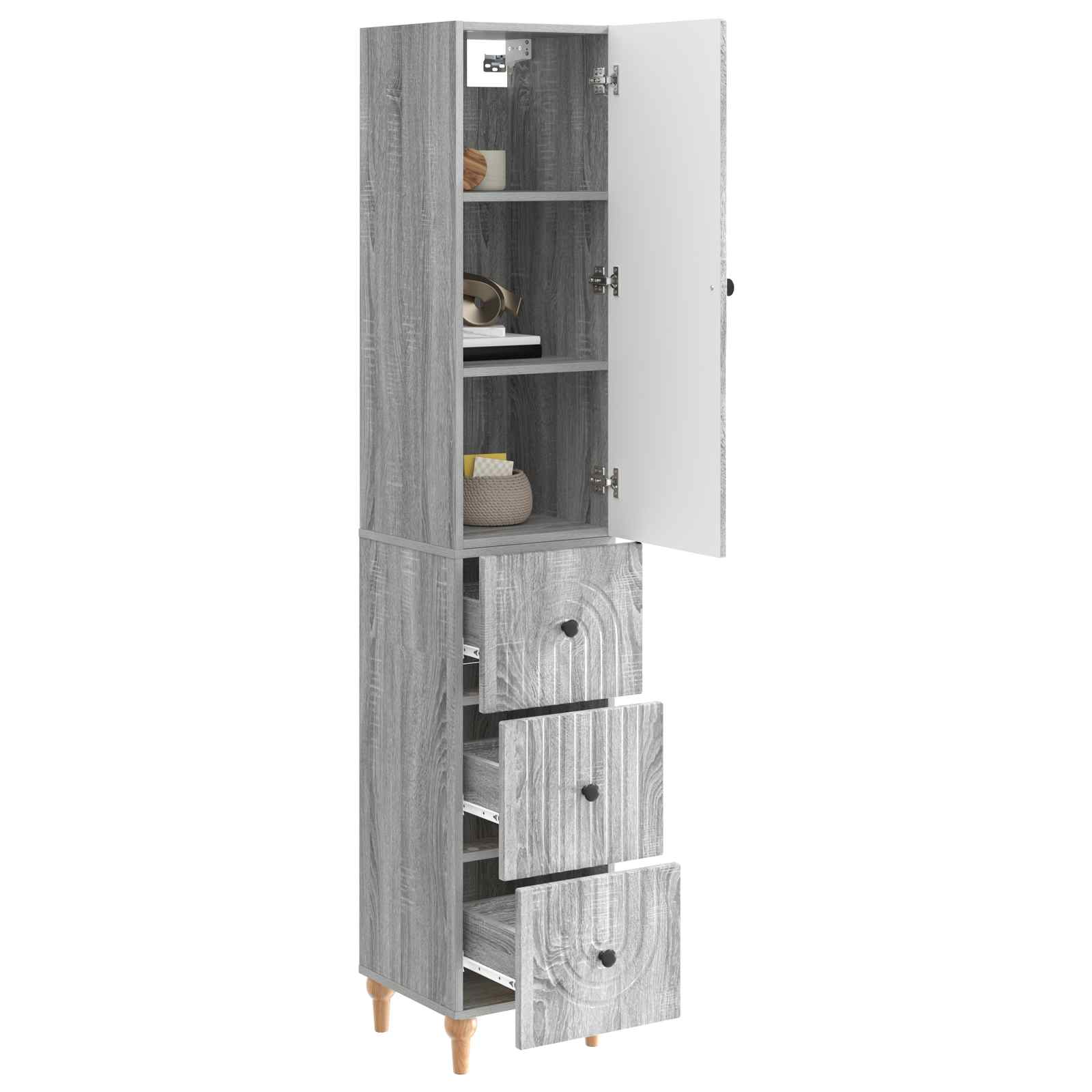 Σέτ Ντουλαπιών 2 pcs 33 x 34,5 x 90 εκ Επεξεργασμένο Ξύλο - Pakobazaar