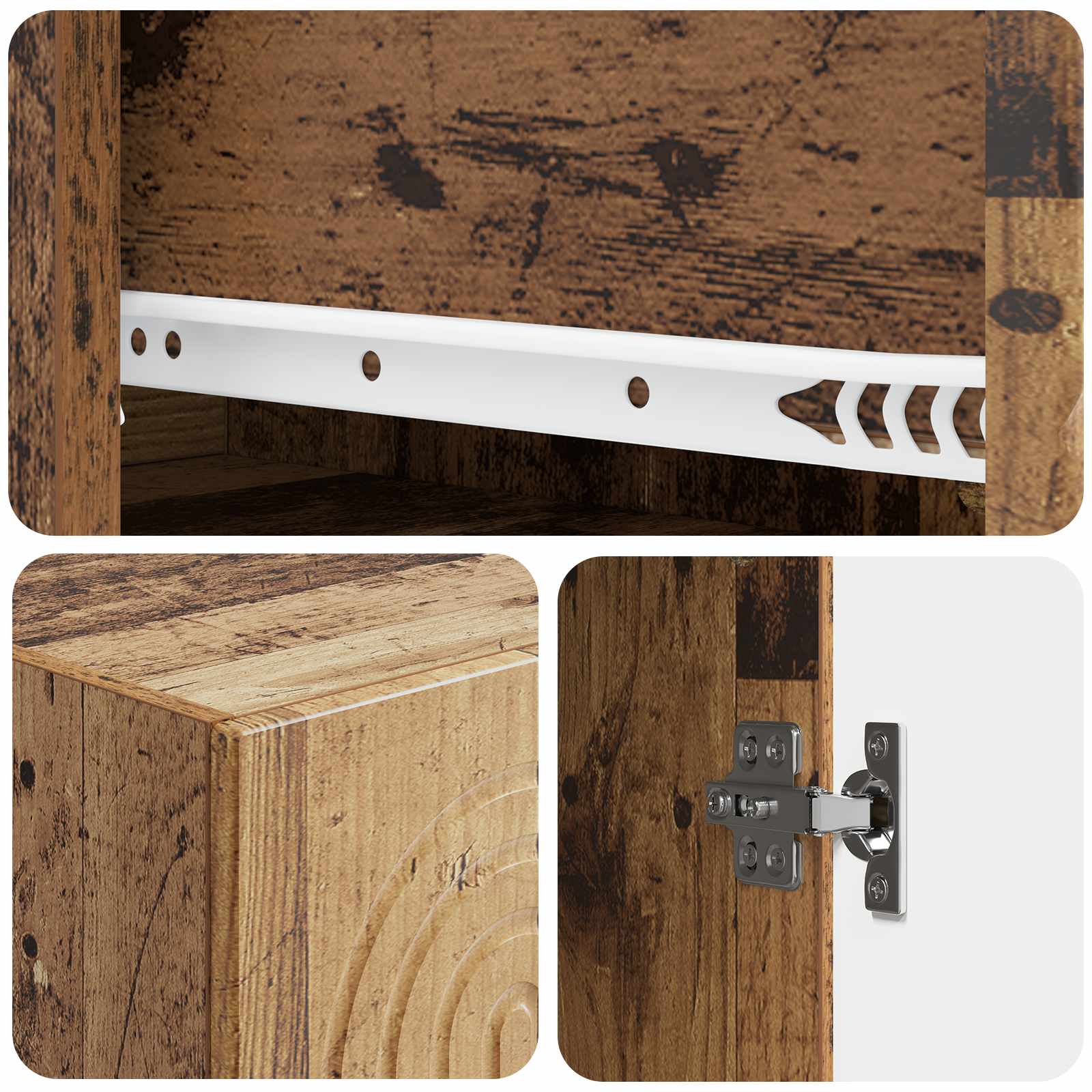 Σέτ Ντουλαπιών 2 pcs 33 x 34,5 x 90 εκ Επεξεργασμένο Ξύλο - Pakobazaar