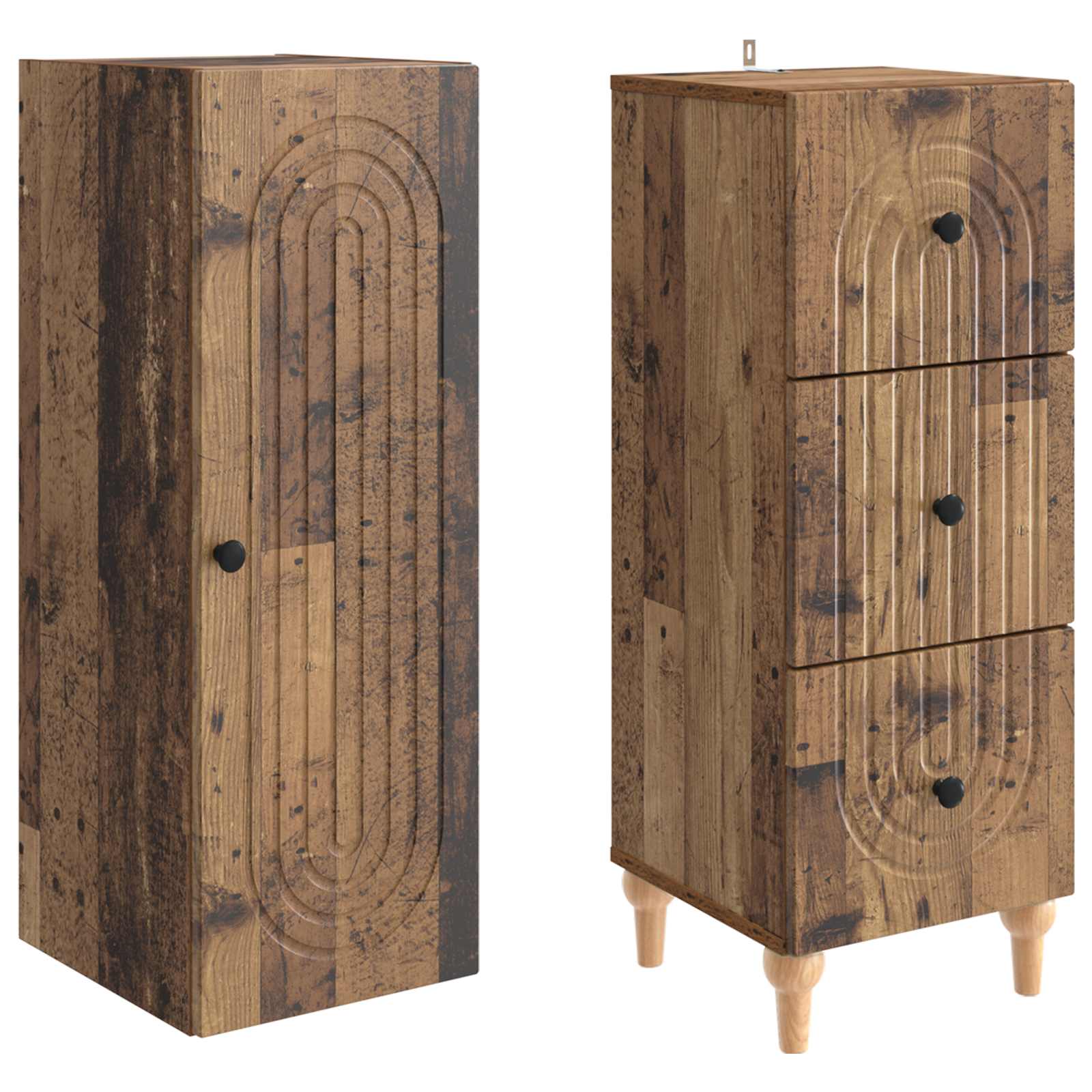 Σέτ Ντουλαπιών 2 pcs 33 x 34,5 x 90 εκ Επεξεργασμένο Ξύλο - Pakobazaar