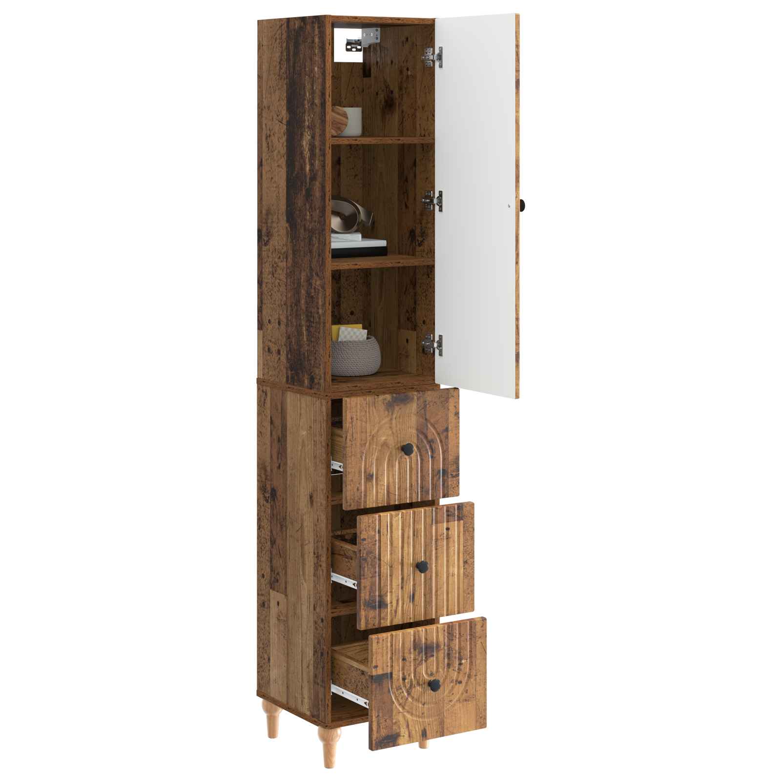 Σέτ Ντουλαπιών 2 pcs 33 x 34,5 x 90 εκ Επεξεργασμένο Ξύλο - Pakobazaar