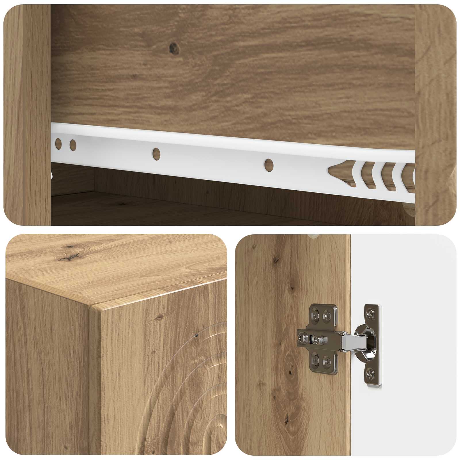 Σέτ Ντουλαπιών 2 pcs 33 x 34,5 x 90 εκ Επεξεργασμένο Ξύλο - Pakobazaar