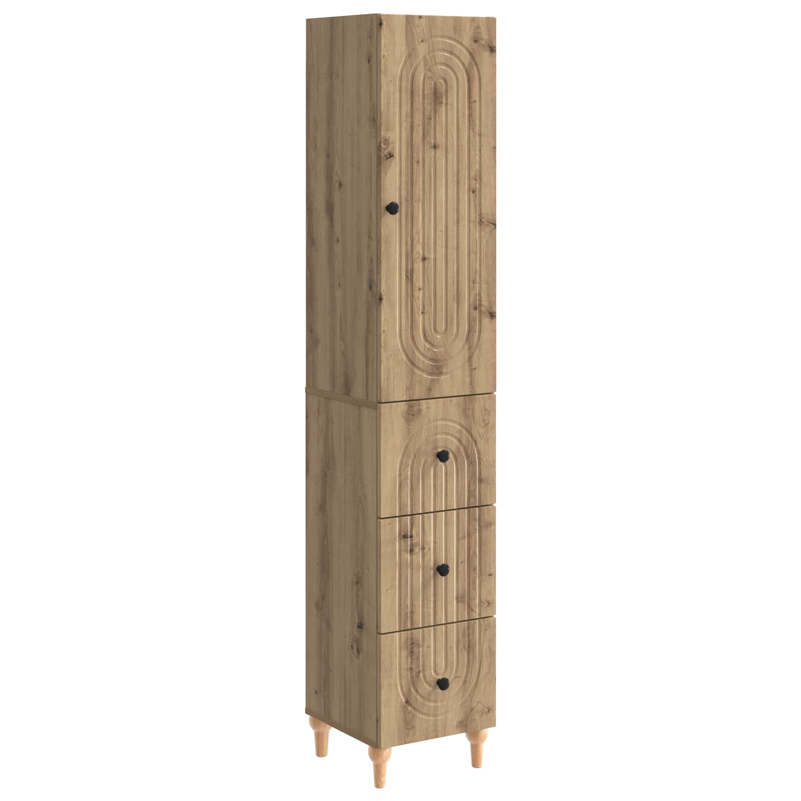 Σέτ Ντουλαπιών 2 pcs 33 x 34,5 x 90 εκ Επεξεργασμένο Ξύλο - Pakobazaar