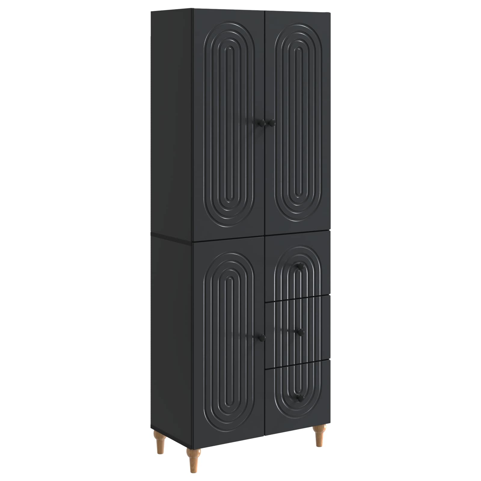 Σέτ Ντουλαπιών 2 pcs 66 x 34,5 x 90 εκ Επεξεργασμένο Ξύλο - Pakobazaar
