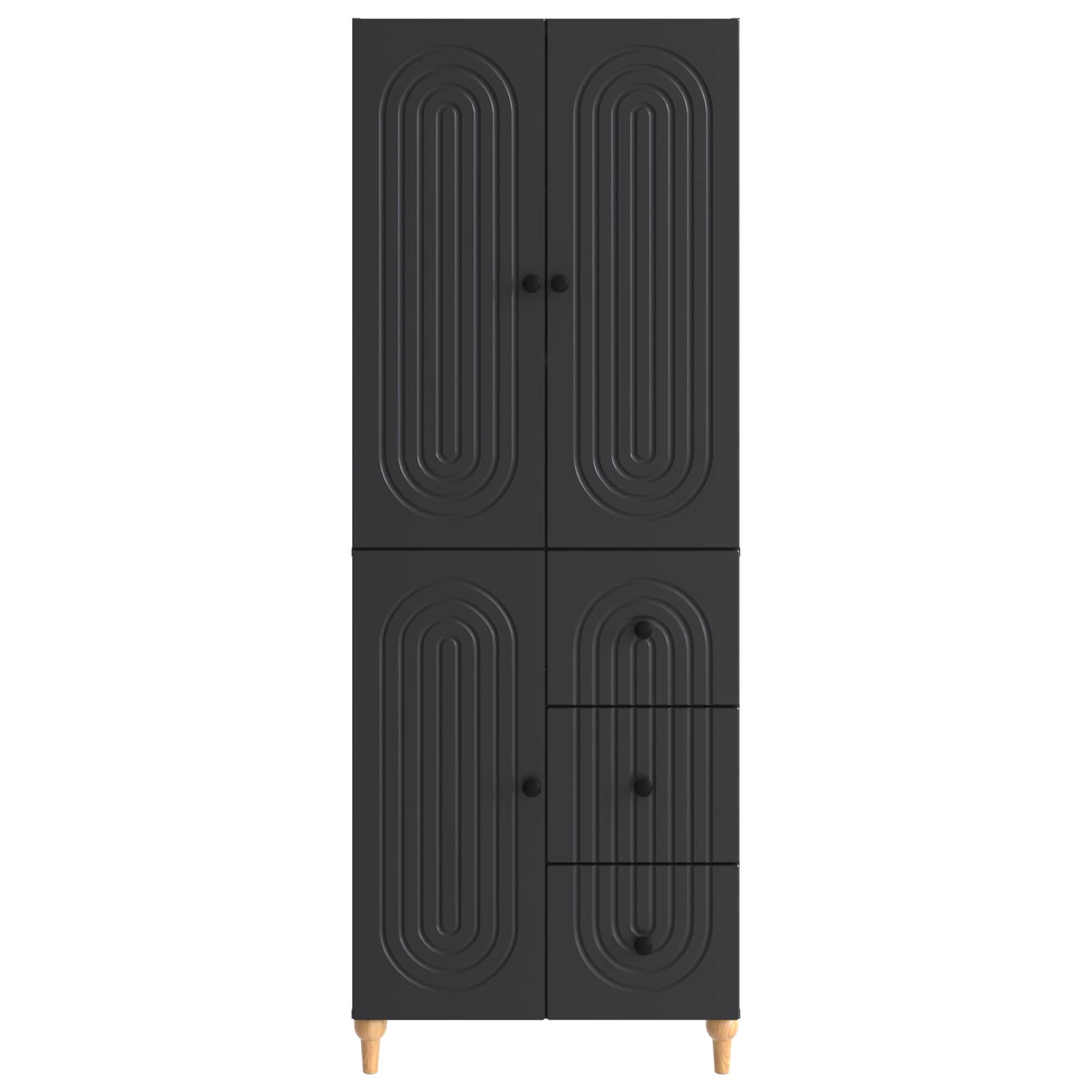 Σέτ Ντουλαπιών 2 pcs 66 x 34,5 x 90 εκ Επεξεργασμένο Ξύλο - Pakobazaar
