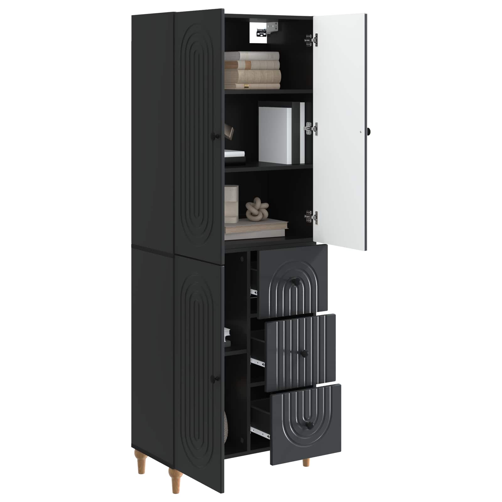 Σέτ Ντουλαπιών 2 pcs 66 x 34,5 x 90 εκ Επεξεργασμένο Ξύλο - Pakobazaar