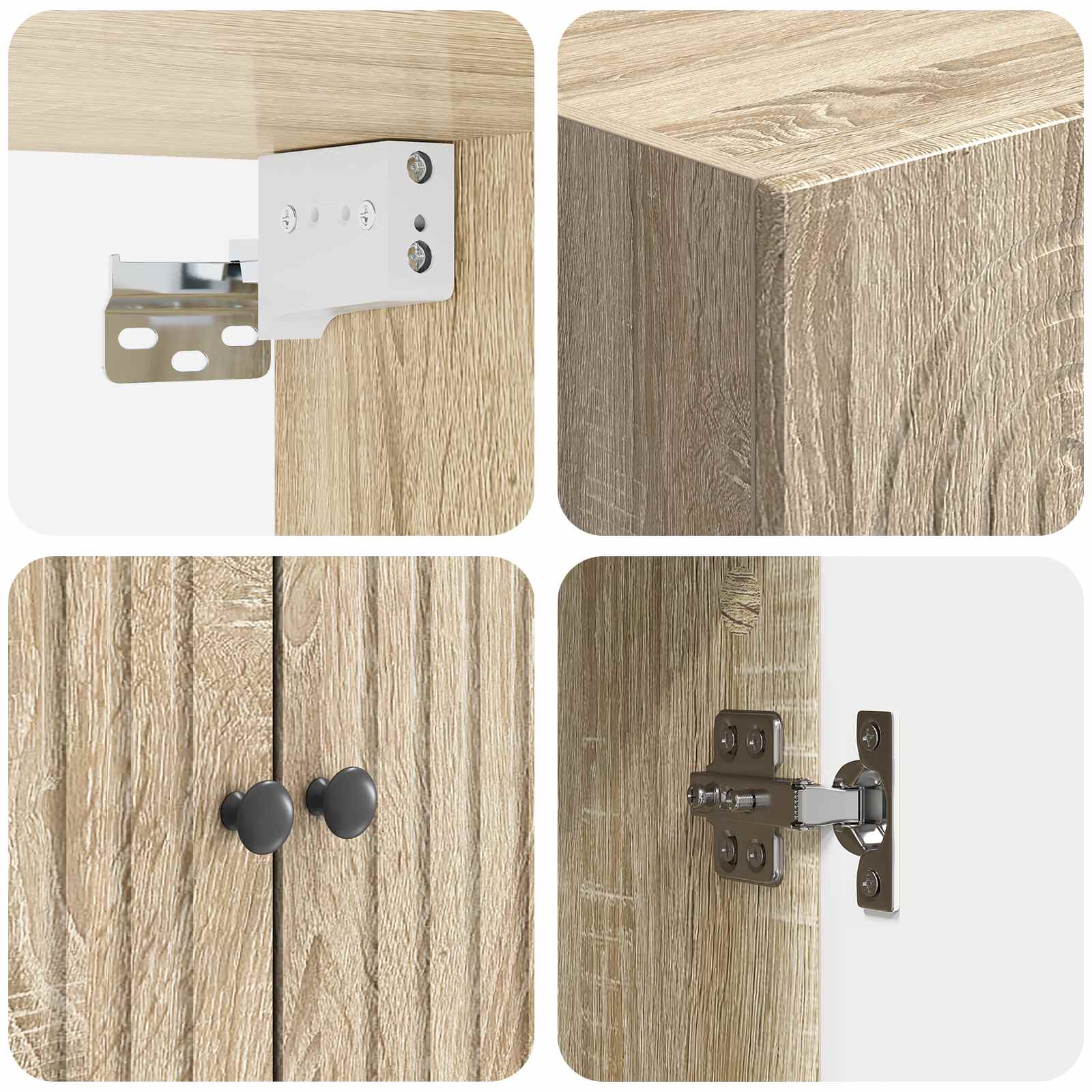 Σέτ Ντουλαπιών 2 pcs 66 x 34,5 x 90 εκ Επεξεργασμένο Ξύλο - Pakobazaar