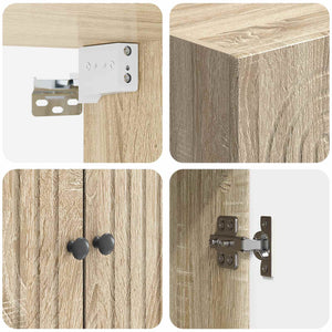 Σέτ Ντουλαπιών 2 pcs 66 x 34,5 x 90 εκ Επεξεργασμένο Ξύλο - Pakobazaar
