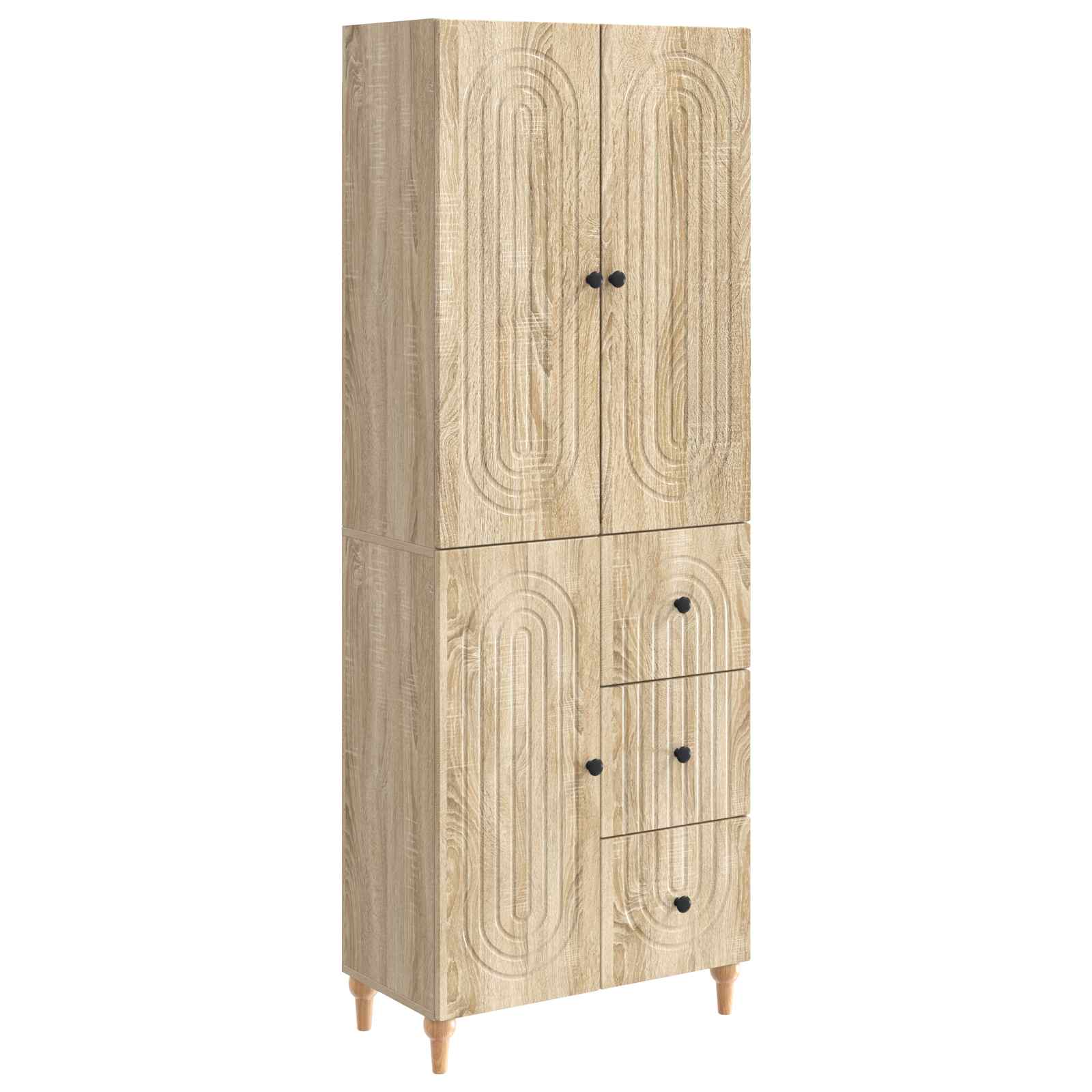 Σέτ Ντουλαπιών 2 pcs 66 x 34,5 x 90 εκ Επεξεργασμένο Ξύλο - Pakobazaar