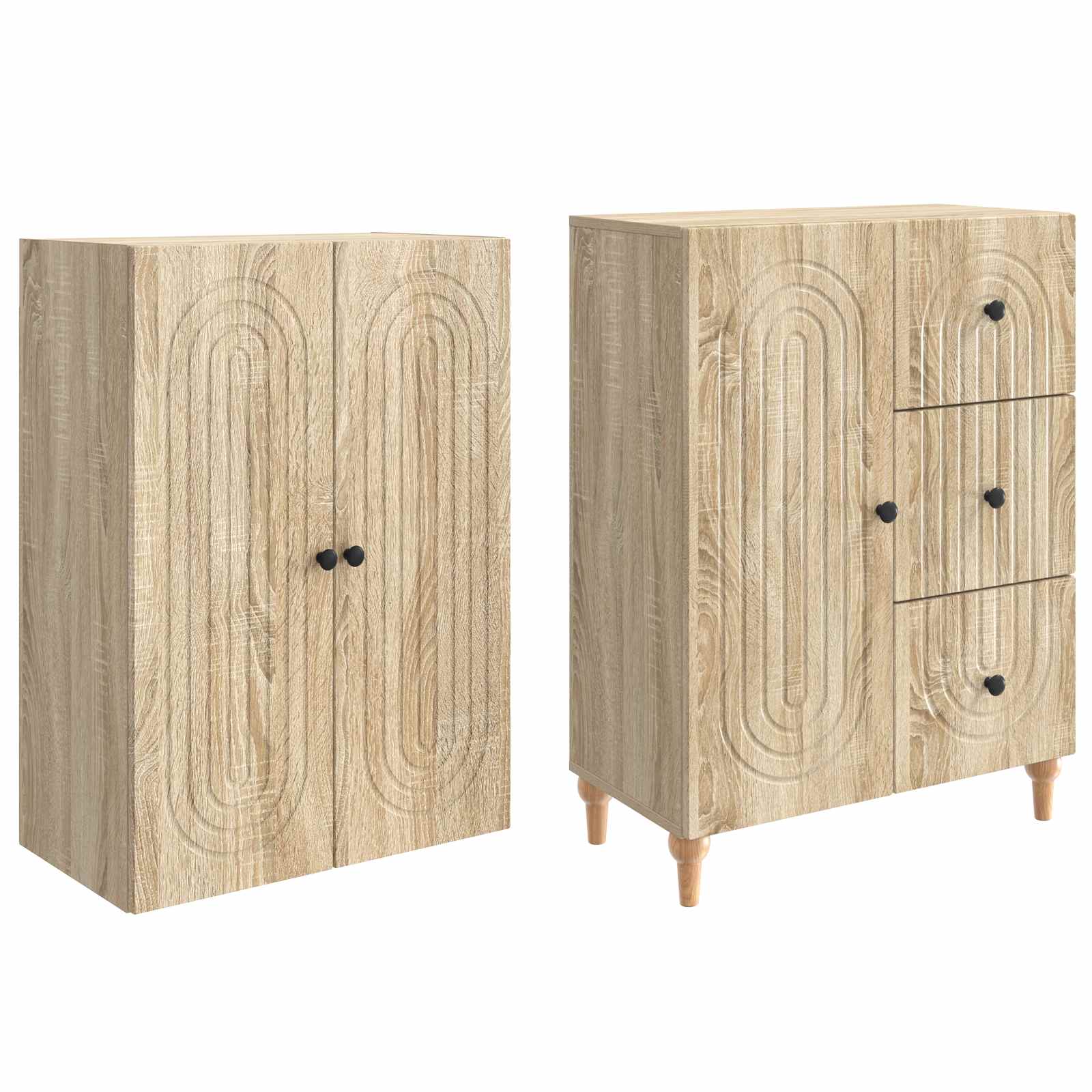 Σέτ Ντουλαπιών 2 pcs 66 x 34,5 x 90 εκ Επεξεργασμένο Ξύλο - Pakobazaar