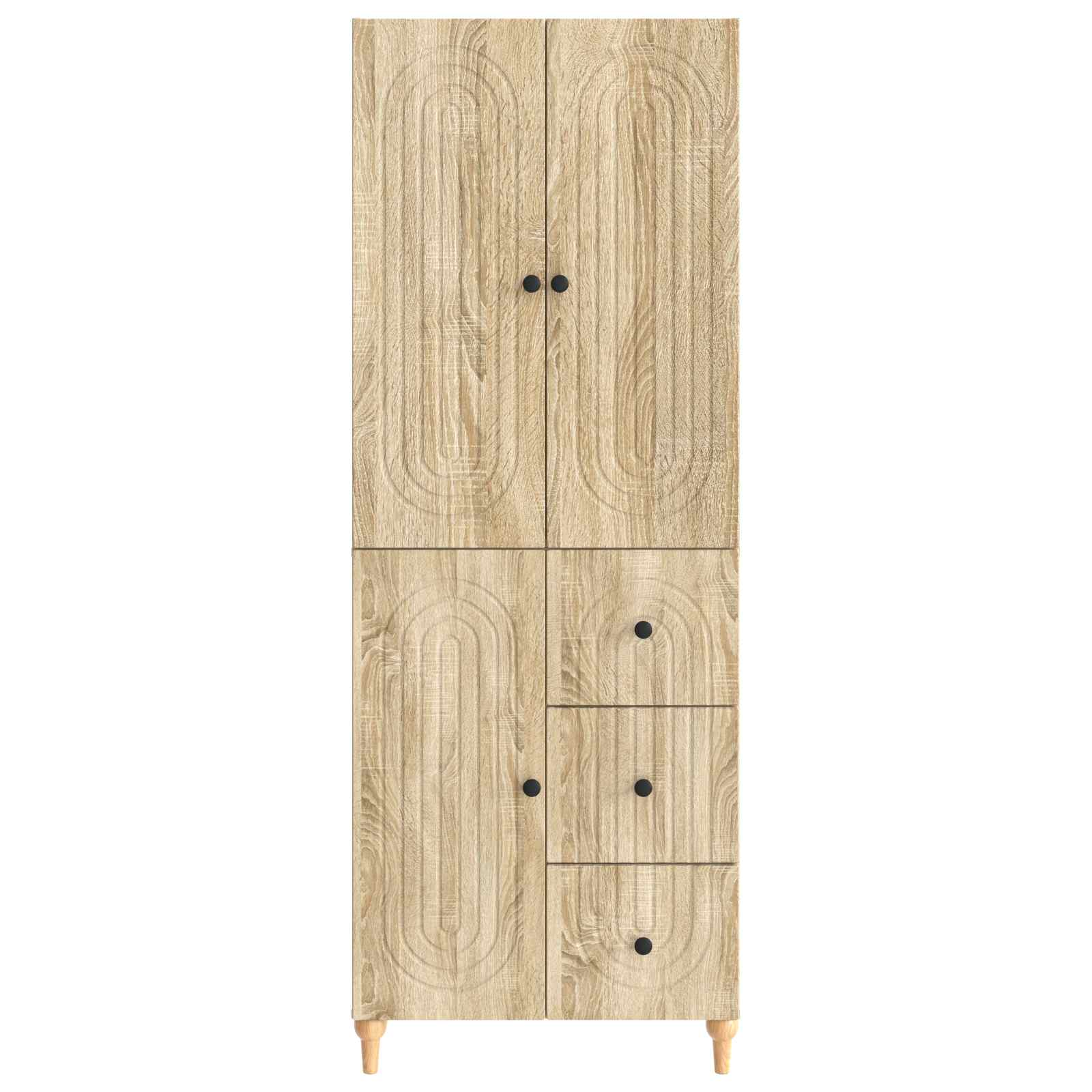 Σέτ Ντουλαπιών 2 pcs 66 x 34,5 x 90 εκ Επεξεργασμένο Ξύλο - Pakobazaar
