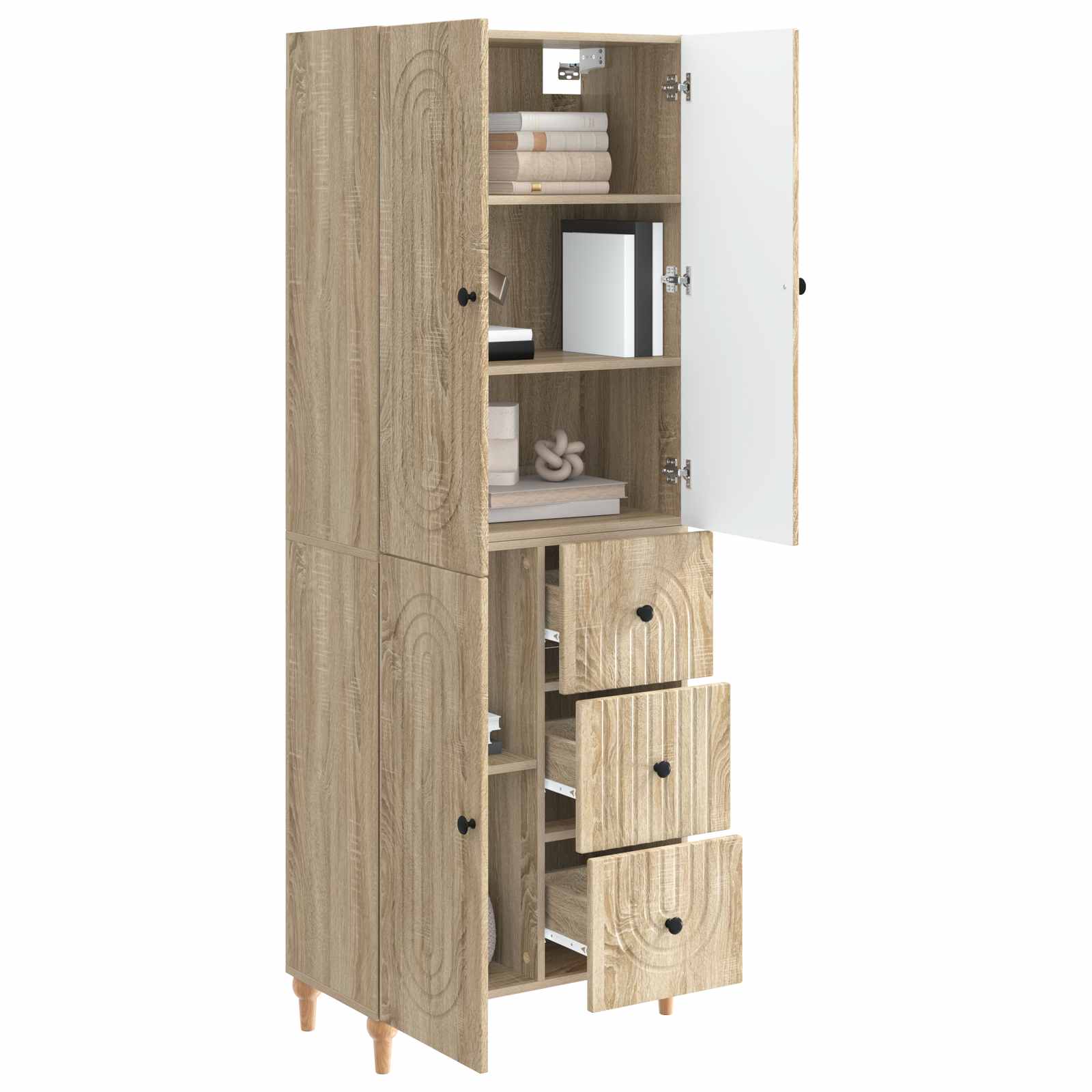 Σέτ Ντουλαπιών 2 pcs 66 x 34,5 x 90 εκ Επεξεργασμένο Ξύλο - Pakobazaar
